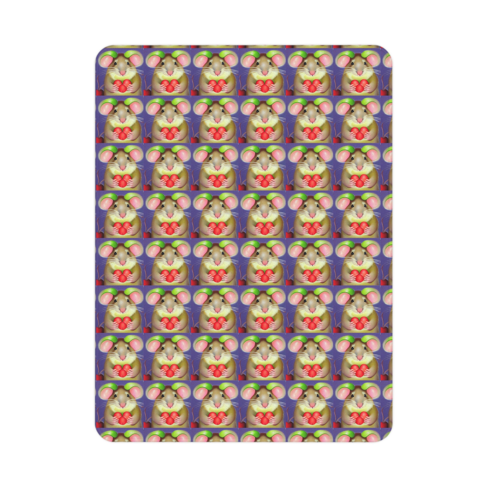 Mouse with fruit   Toddler Blanket (8543775555903)