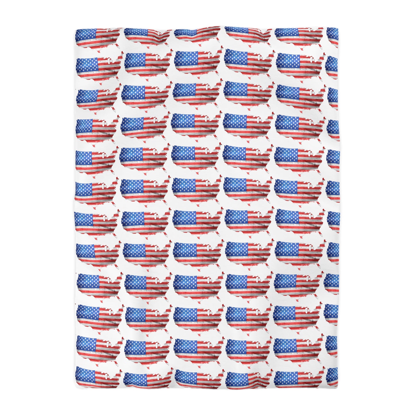 America in flag     Microfiber Duvet Cover (8542018994495)