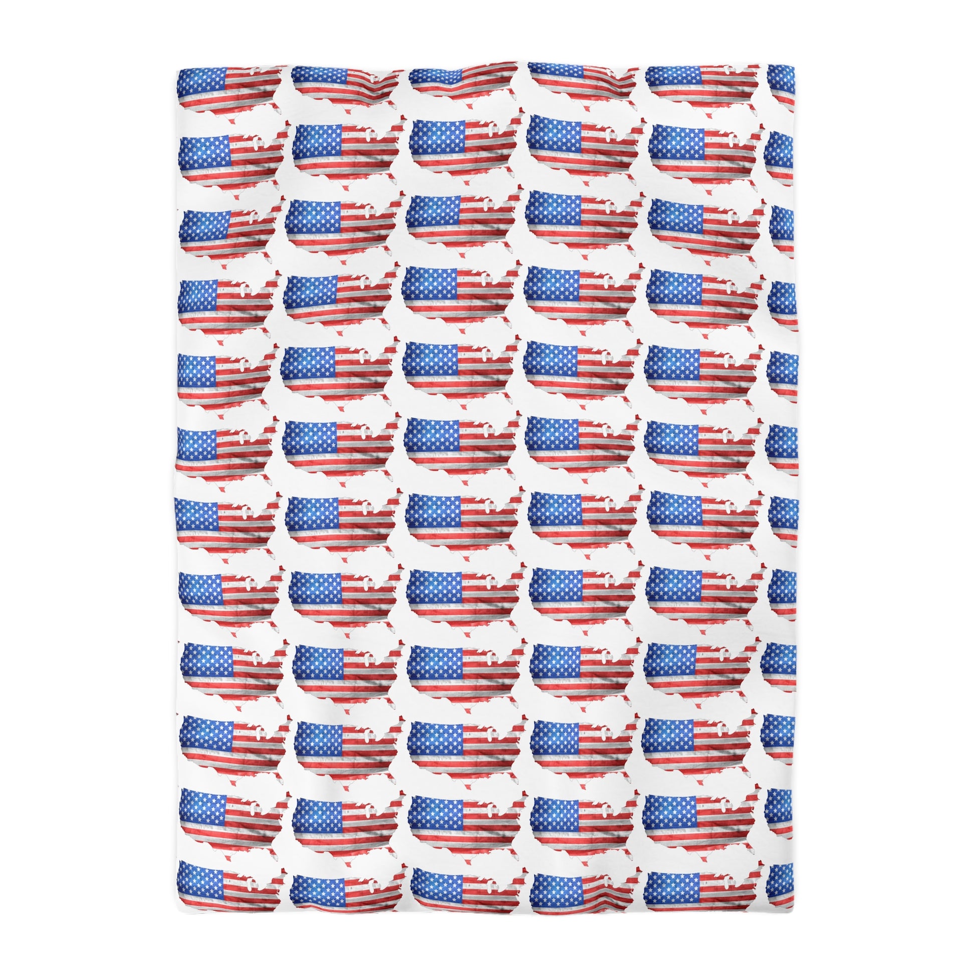 America in flag     Microfiber Duvet Cover (8542018994495)
