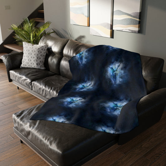 Taurus                 Velveteen Minky Blanket (Two-sided print) (8543813927231)