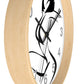 Graphic girl    Wall clock (8543731974463)