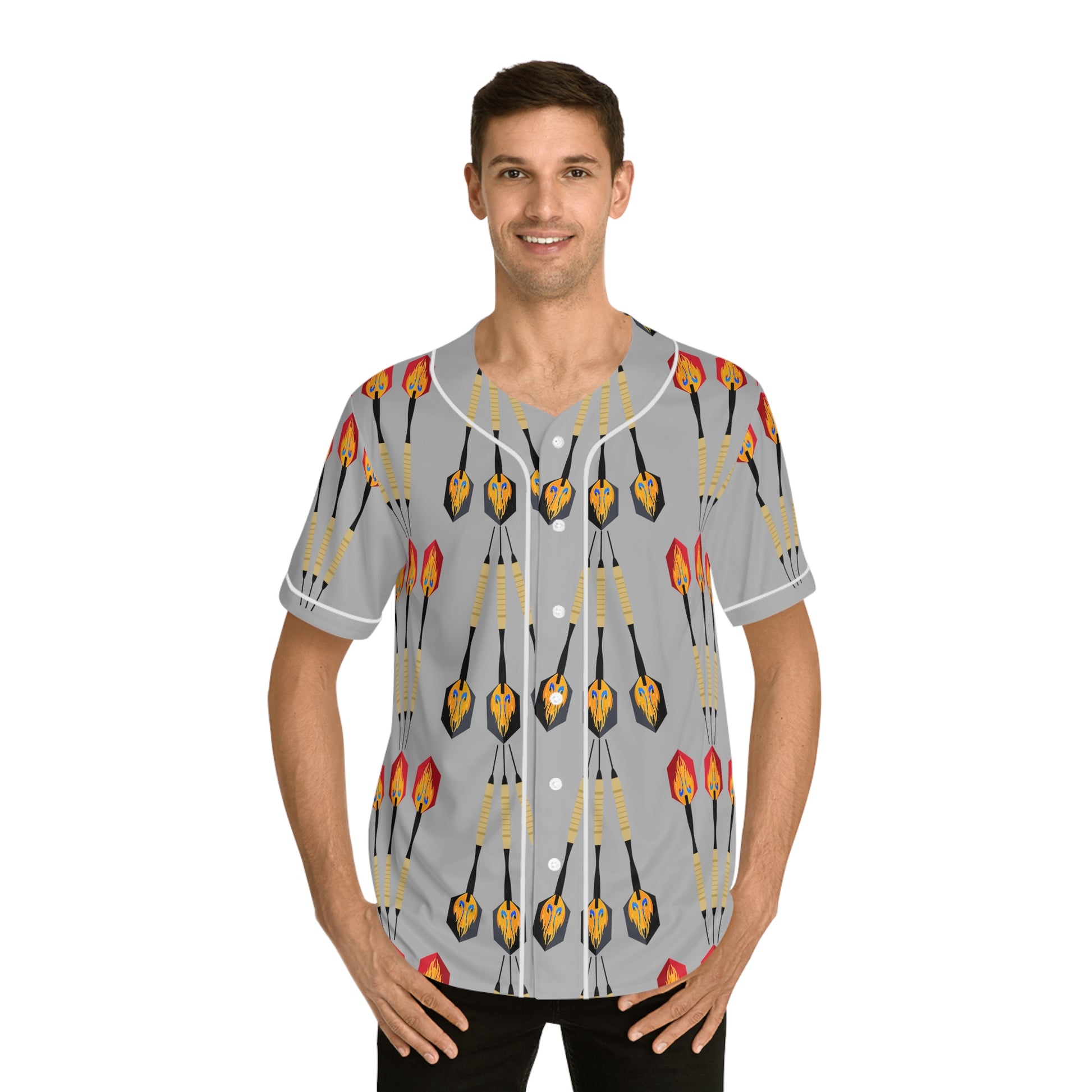 Darts   Men's Baseball Jersey (AOP) (8540517105983)