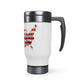Stainless Steel Travel Mug with Handle, 14oz (9201368301887)