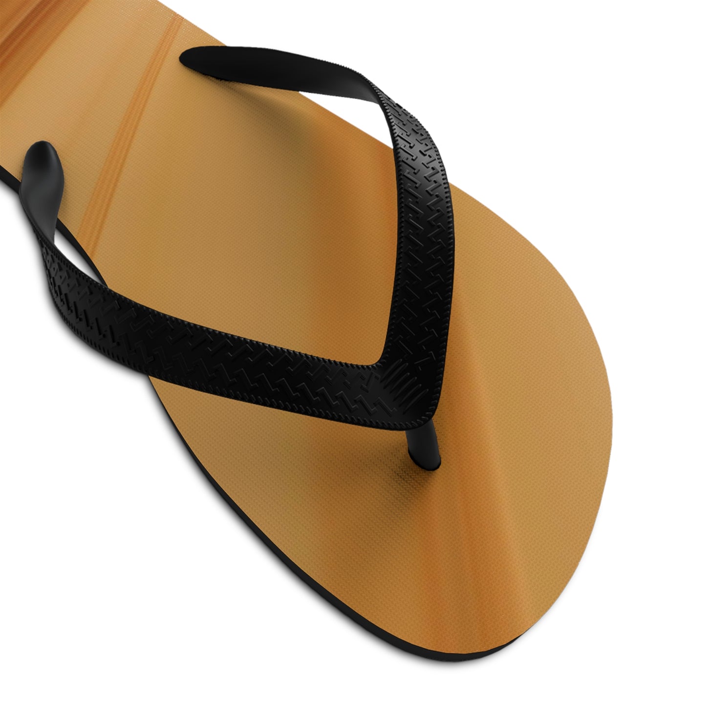 wood grain   Unisex Flip-Flops (8540460548415)