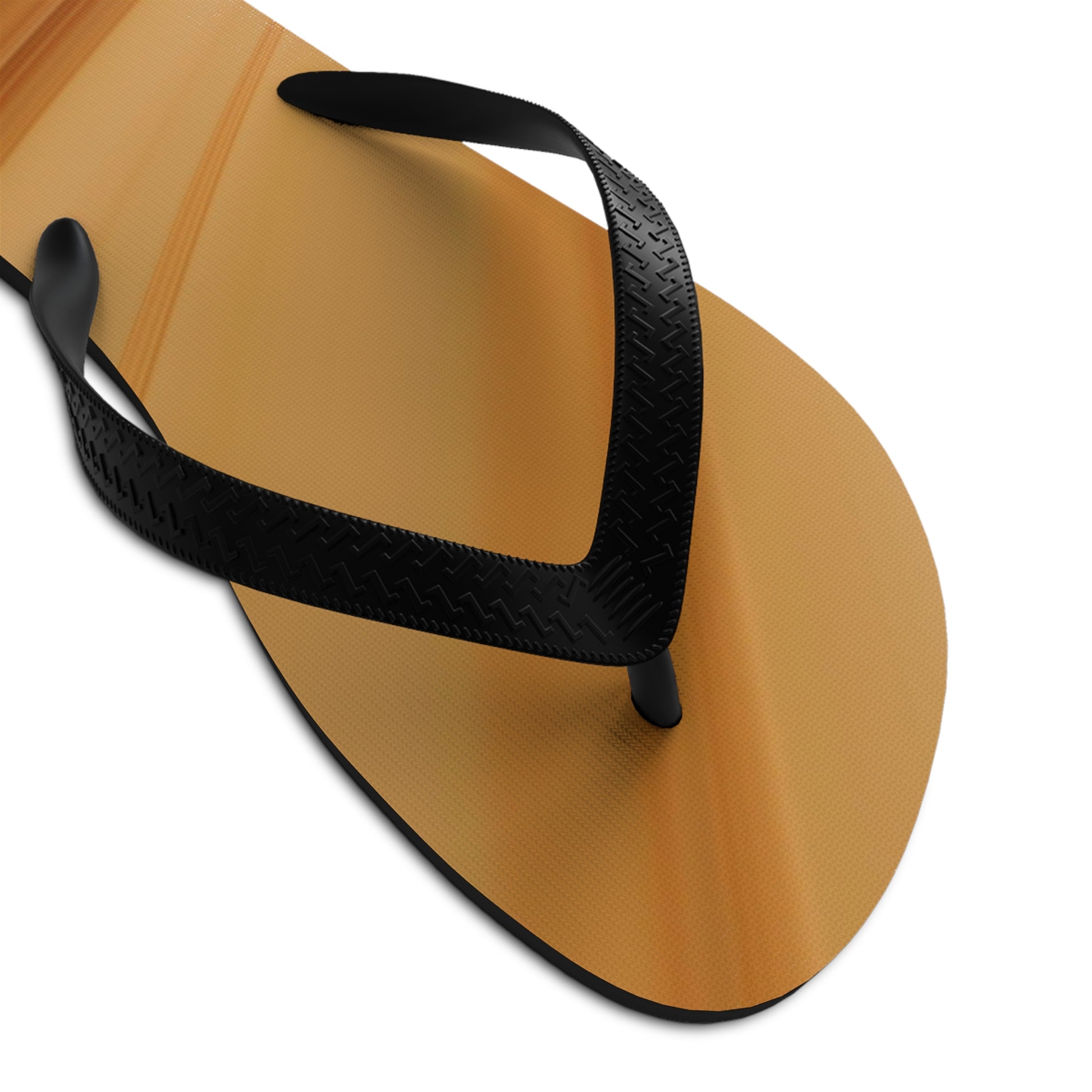 wood grain   Unisex Flip-Flops (8540460548415)