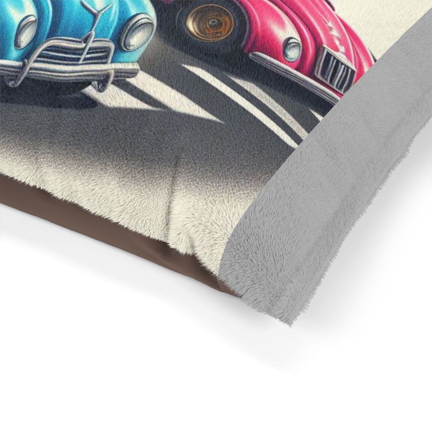 Dog Bed - Pit Bull Racing Cars Design (9726631903551)