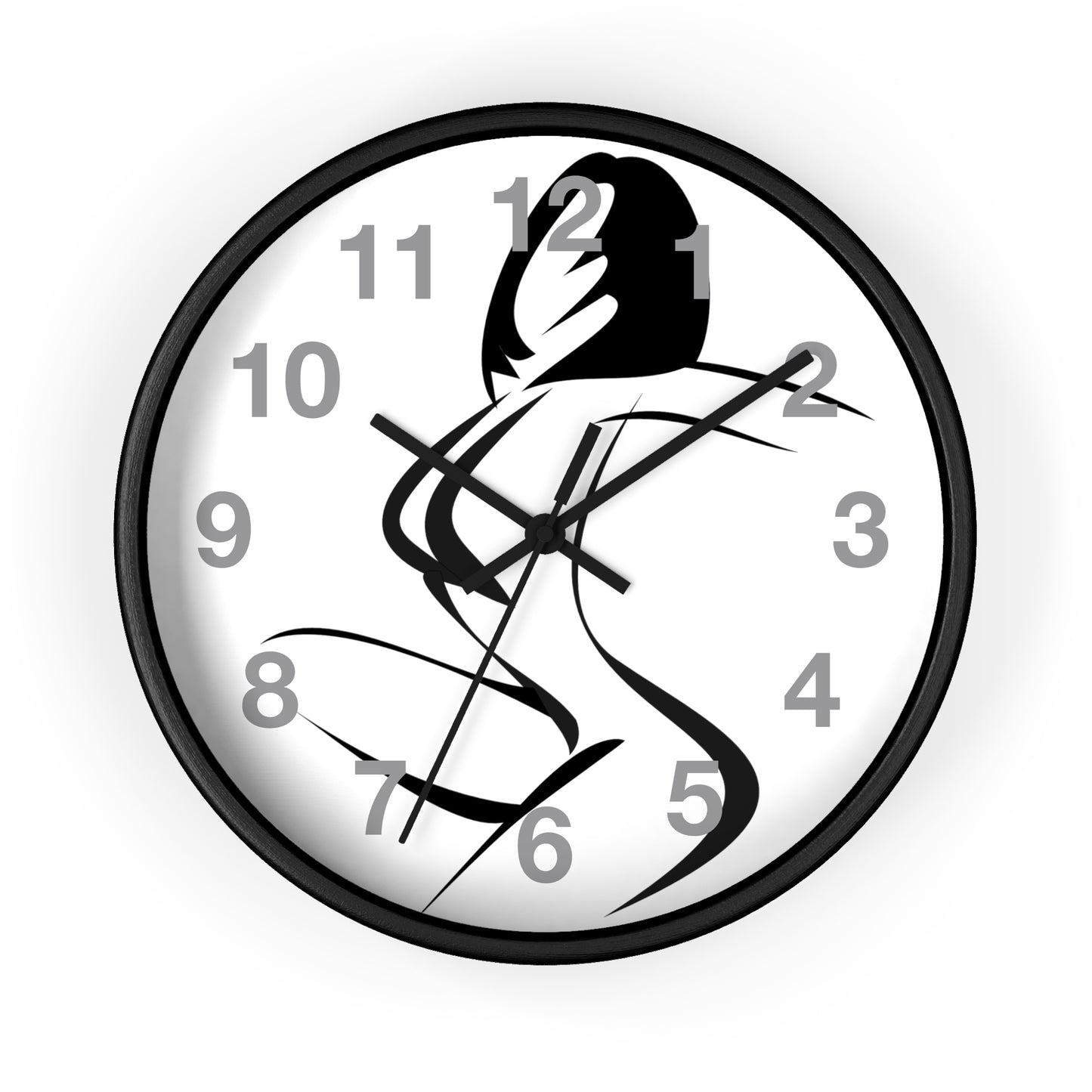 Graphic girl    Wall clock (8543731974463)
