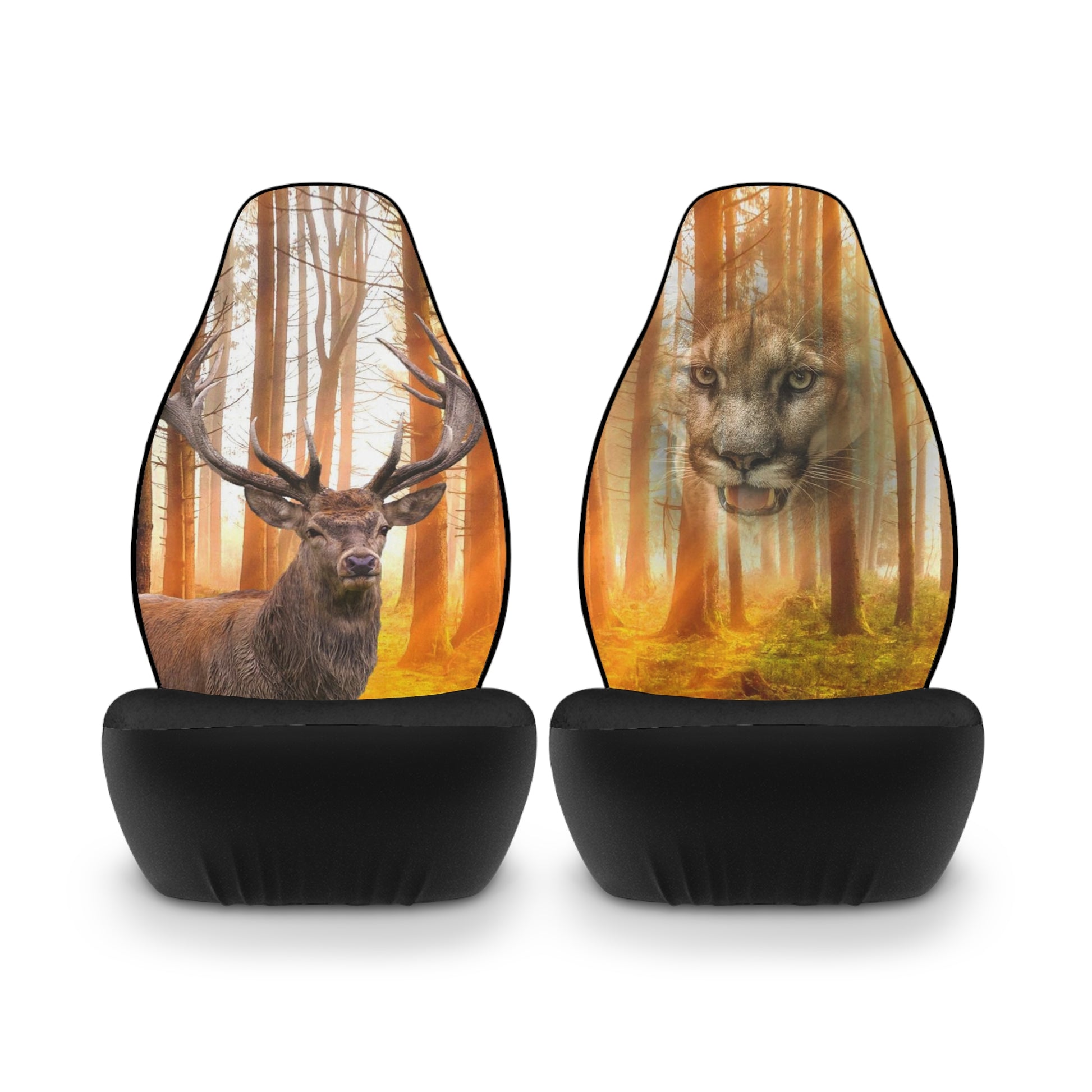 The Hunted - Elk- Couger -Polyester Car Seat Covers (8194518909247)