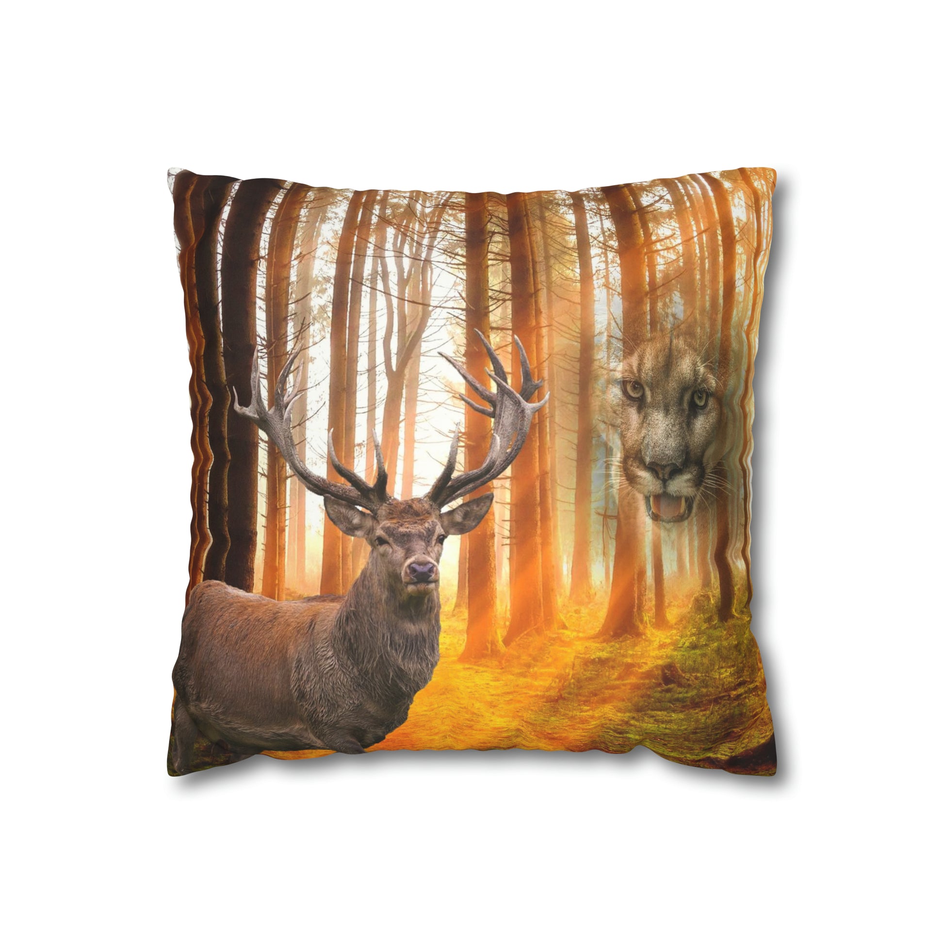 Faux Suede Square Pillow Case (9201332388159)