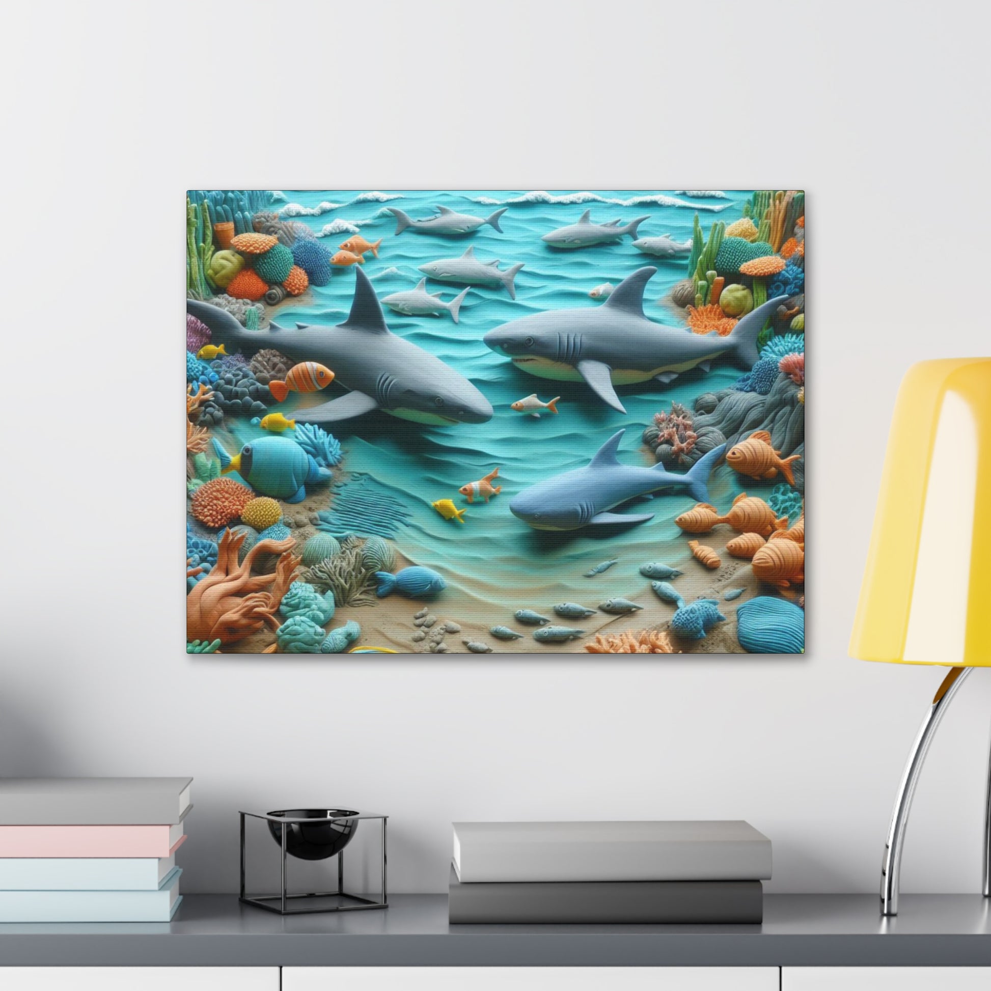 Canvas Gallery Wraps Ocean Clay Art Wall Decor (9726600708415)