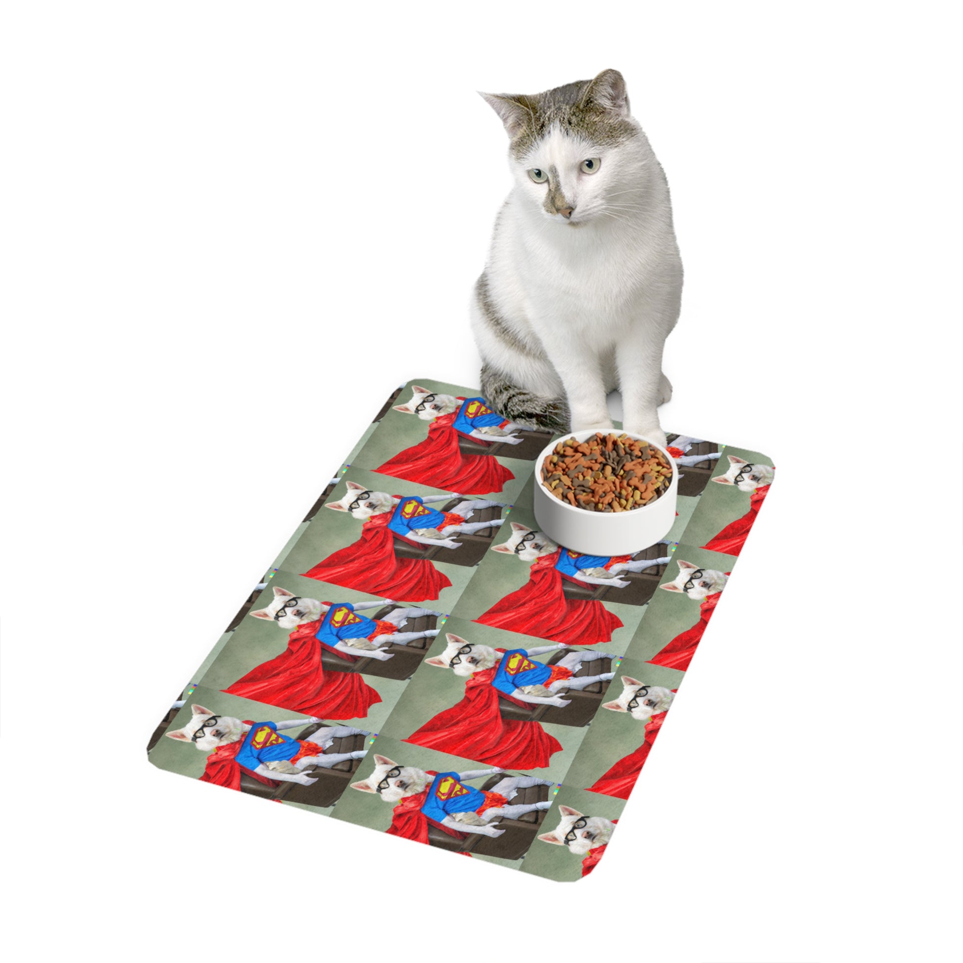 Pet Food Mat (12x18) Super dog (8534810001727)