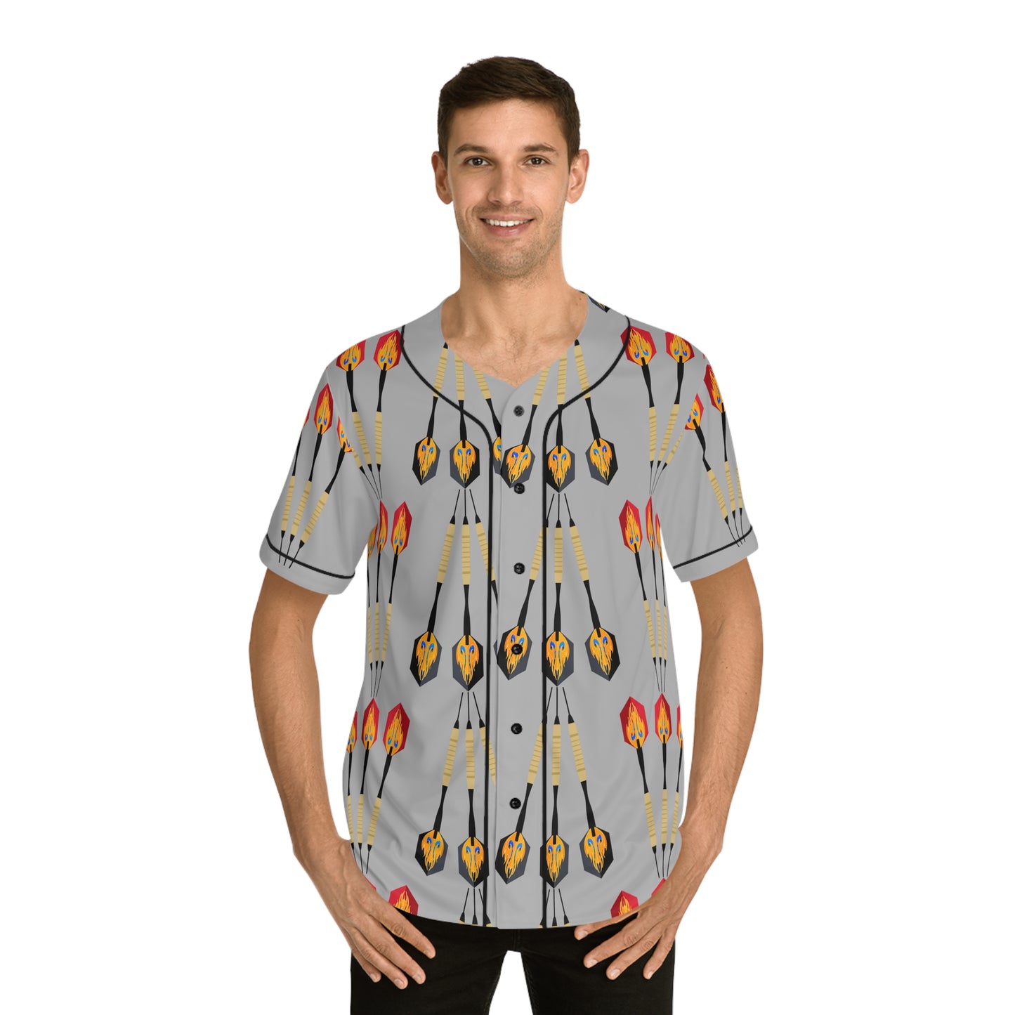 Darts   Men's Baseball Jersey (AOP) (8540517105983)