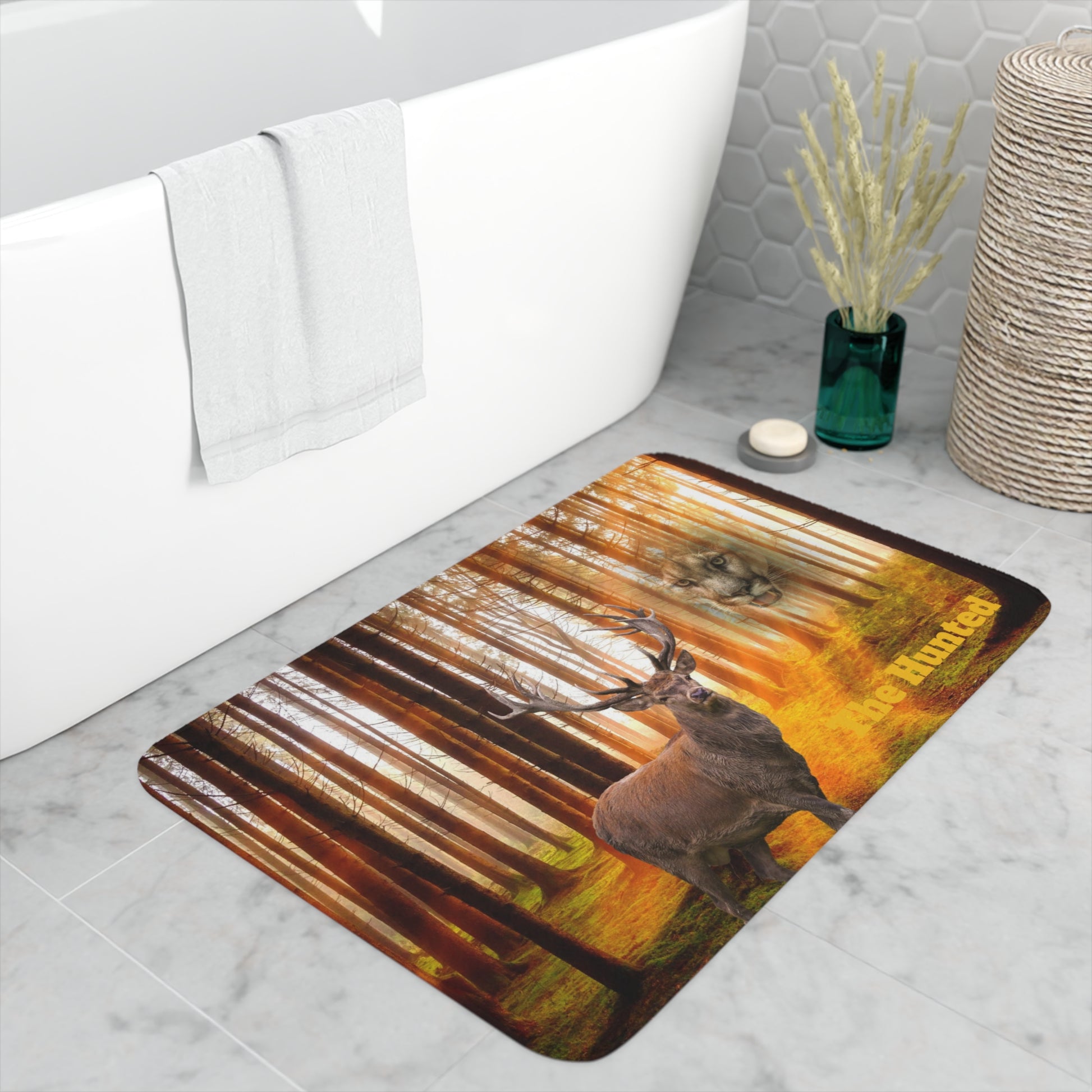 The Hunted      Memory Foam Bath Mat (8543811305791)