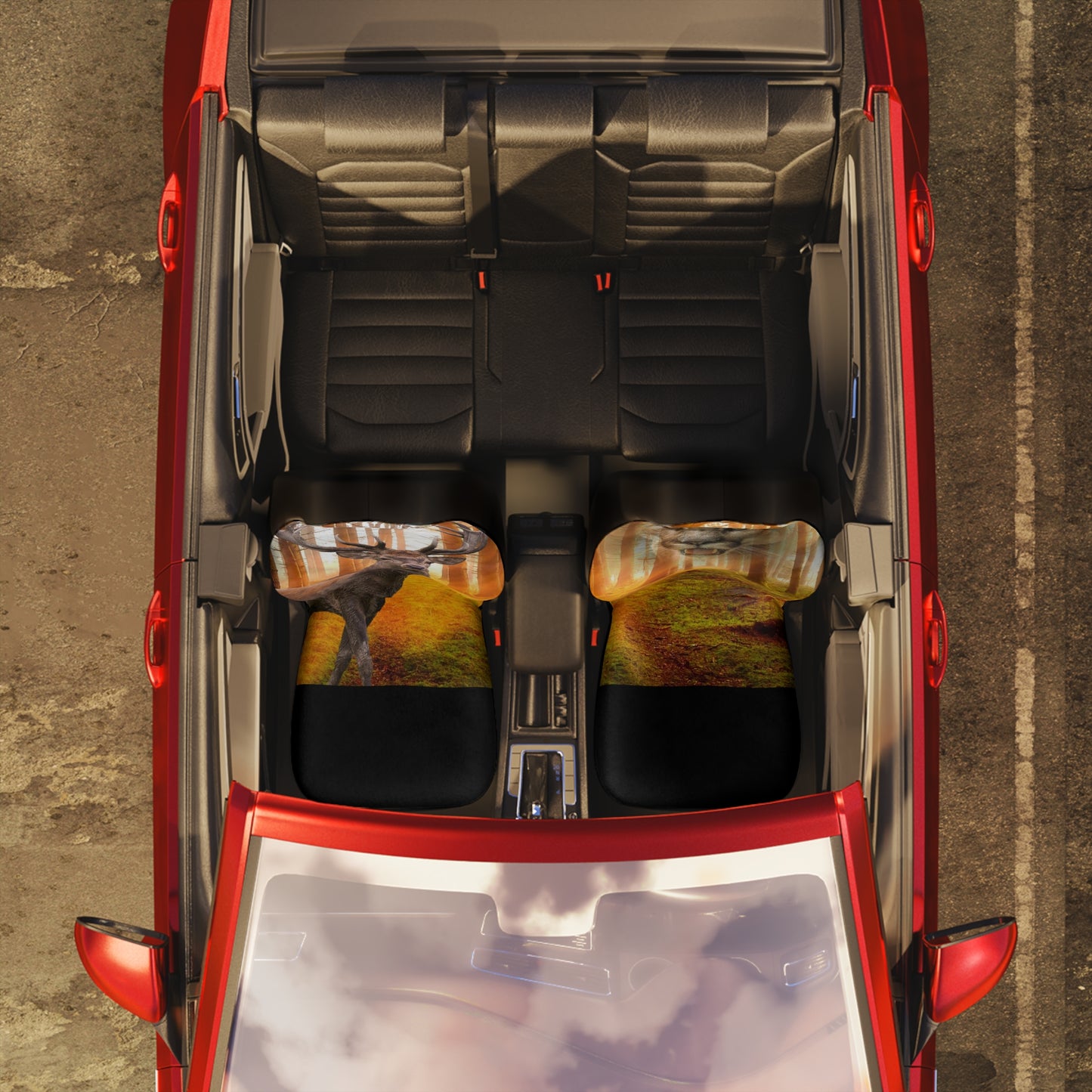 The Hunted - Elk- Couger -Polyester Car Seat Covers (8194518909247)