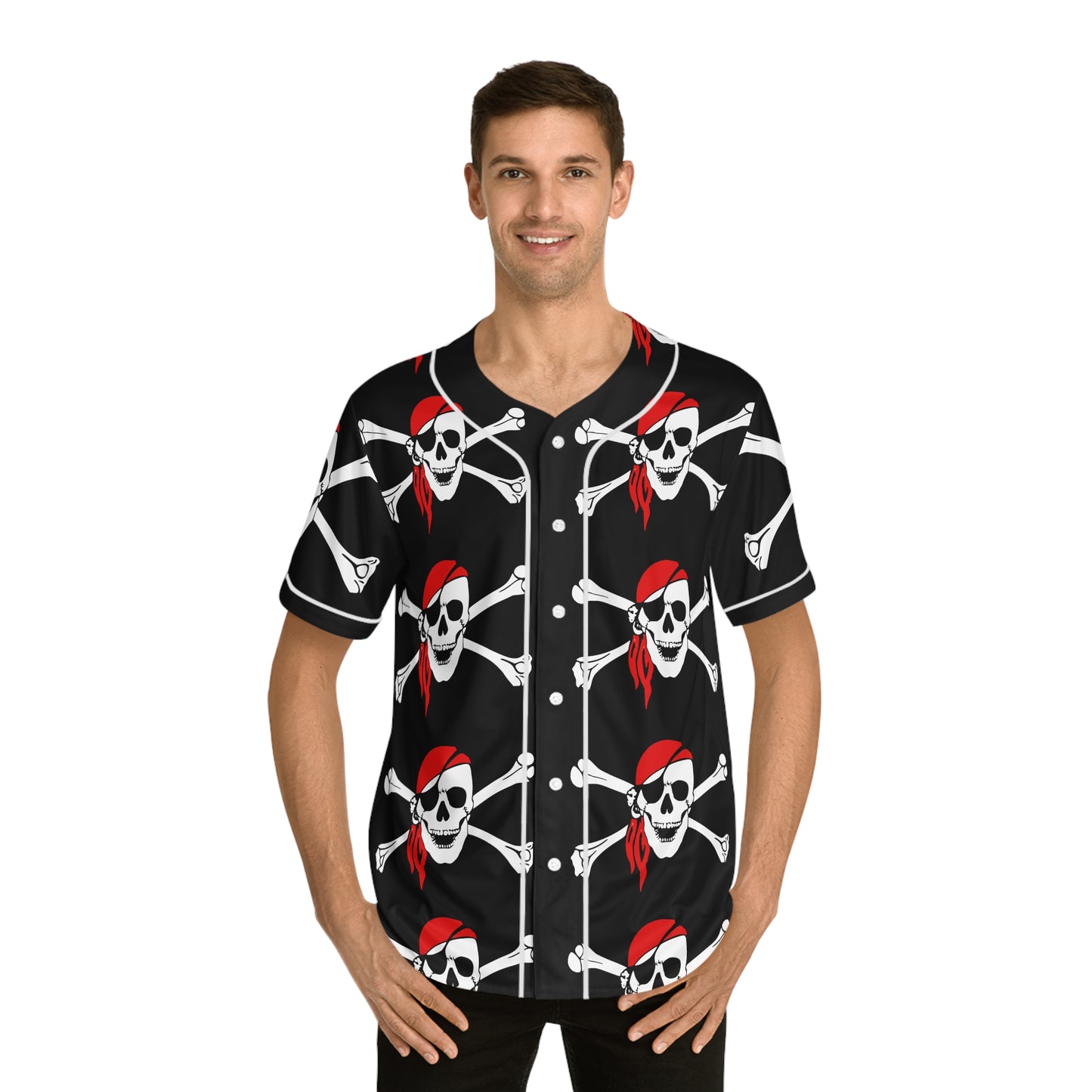 Pirate   Men's Baseball Jersey (AOP) (8540502982975)