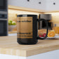 The American soldier    Defending America -Black Mug, 15oz (8215720427839)