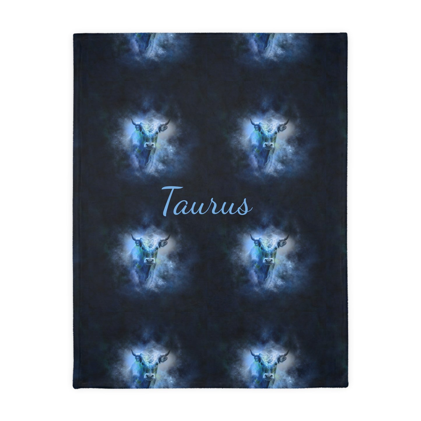 Taurus                 Velveteen Minky Blanket (Two-sided print) (8543813927231)