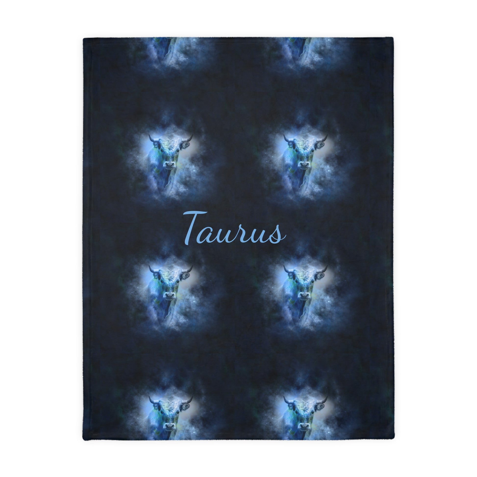 Taurus                 Velveteen Minky Blanket (Two-sided print) (8543813927231)