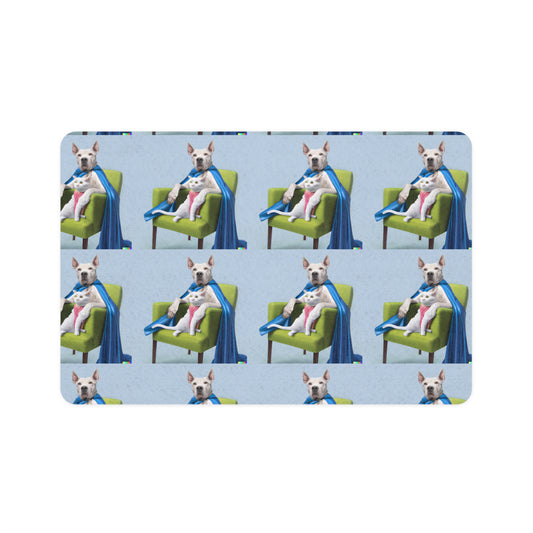 Pet Food Mat (12x18) Friends in chair (8534813835583)