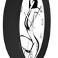 Graphic girl    Wall clock (8543731974463)