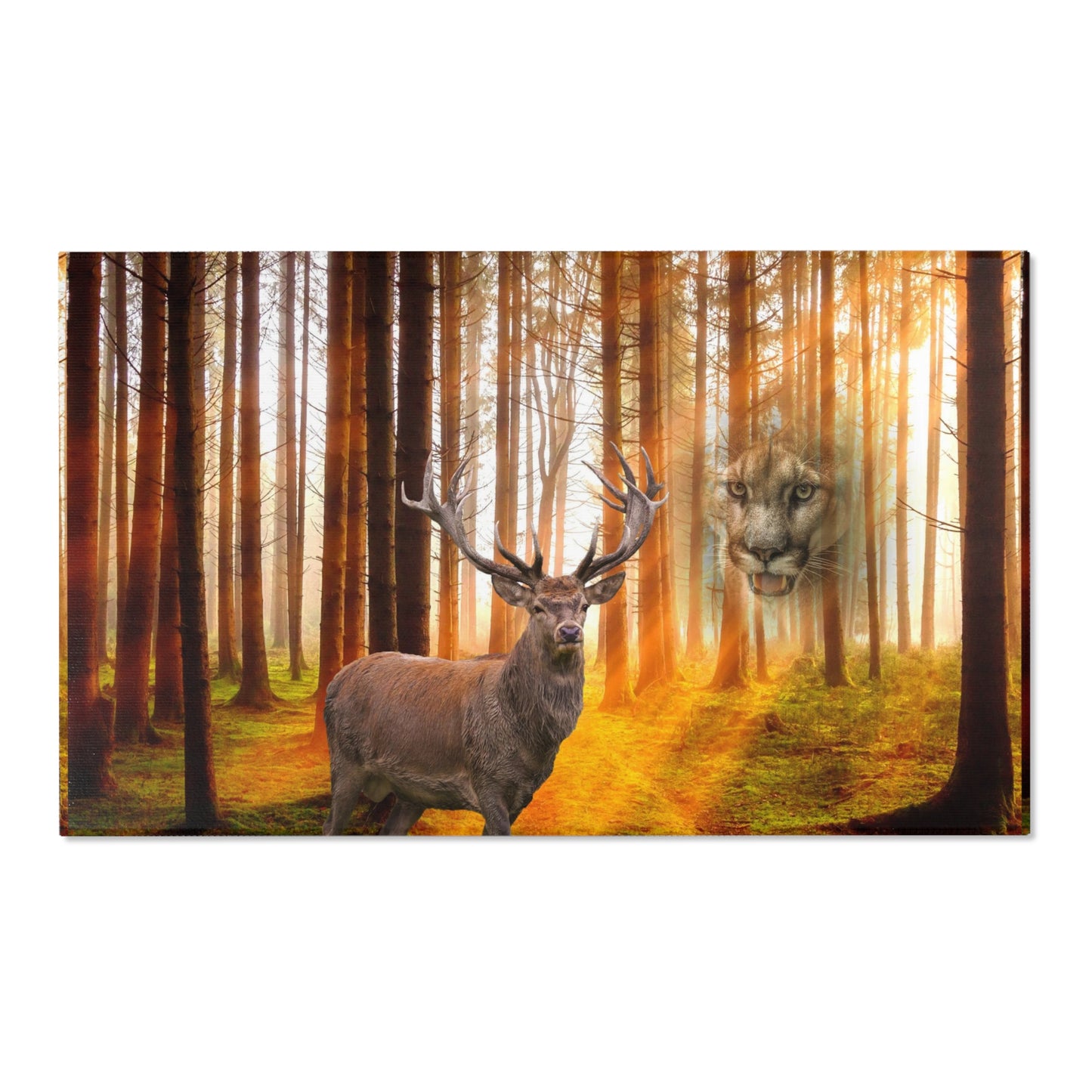 Elk and Cougar    Area Rugs (8543831195967)