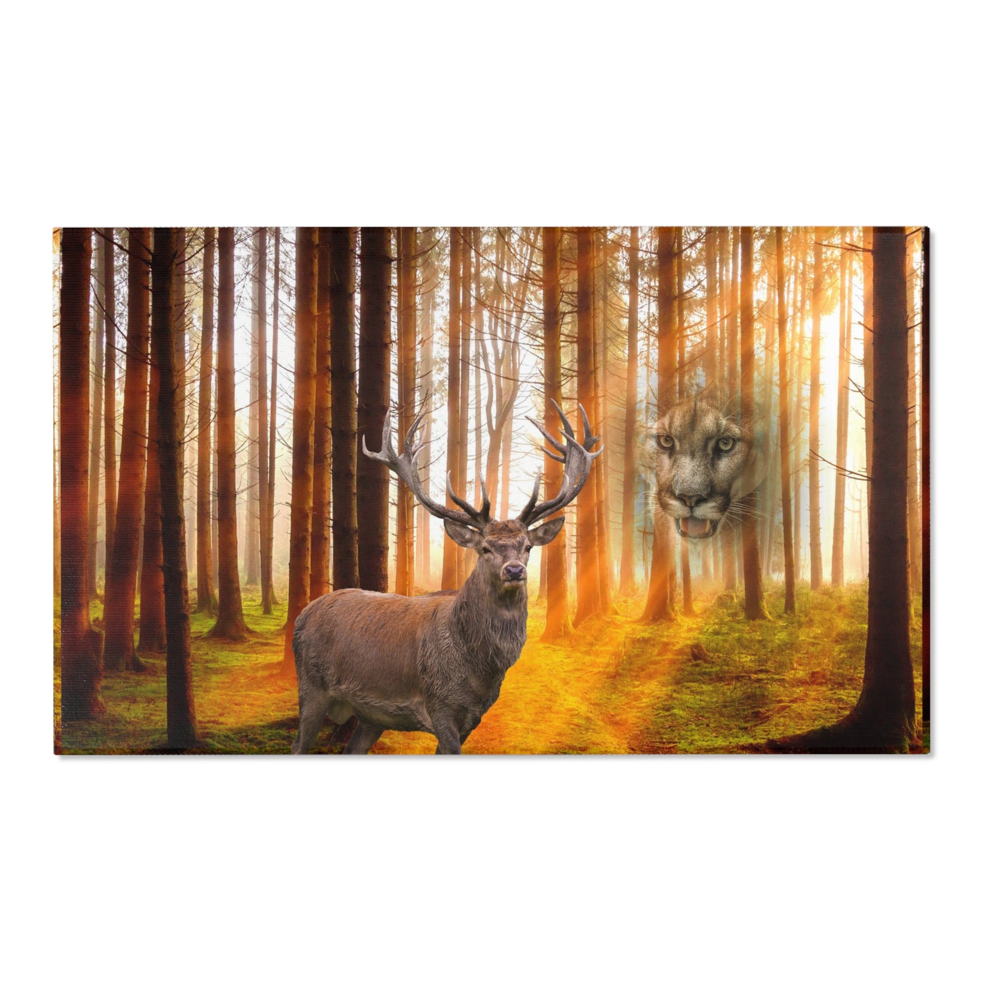 Elk and Cougar    Area Rugs (8543831195967)