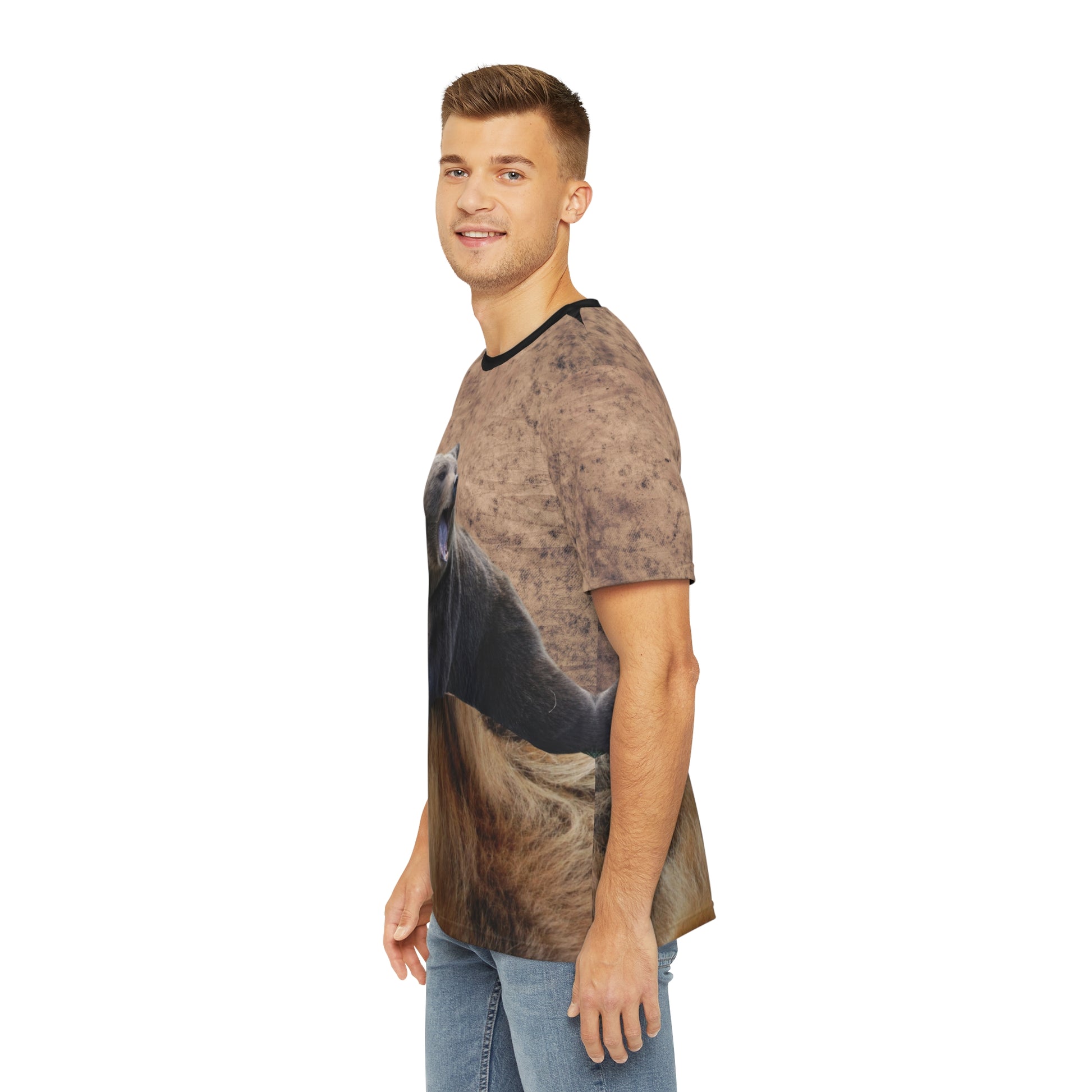 Bear   Men's Polyester Tee (AOP) (8562396627263)