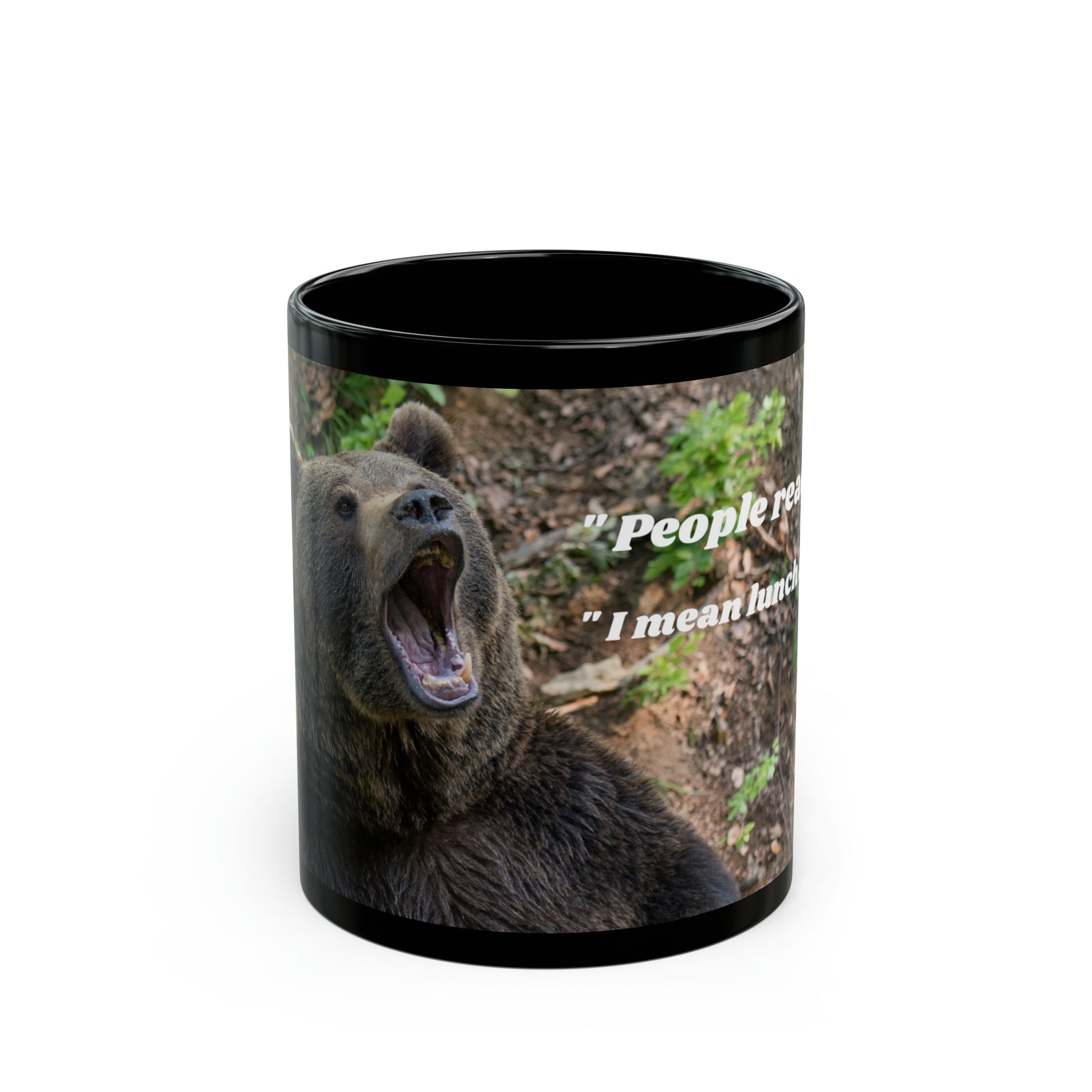 People ready ! bear11oz Black Mug (8218105577791)