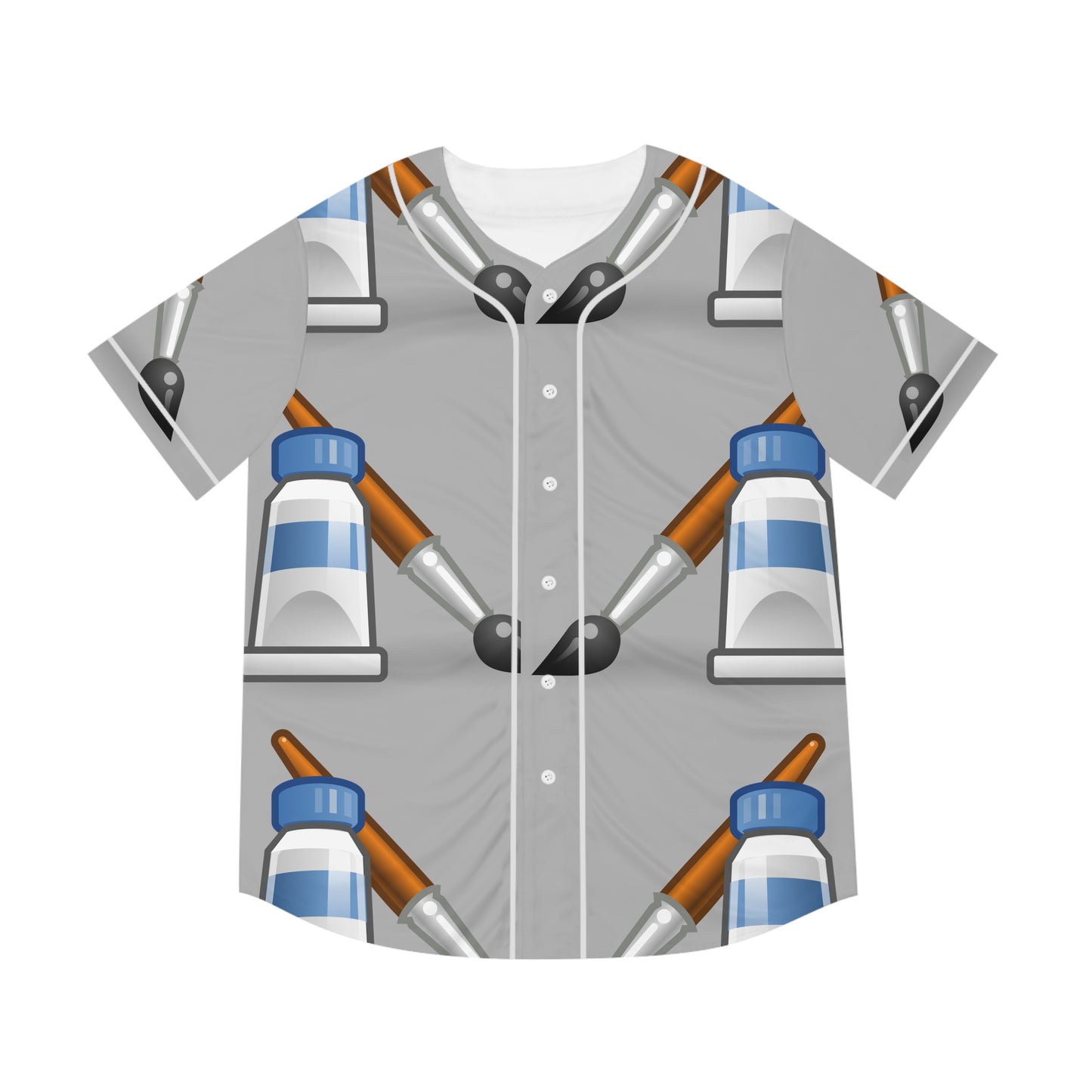 Paint brush    Men's Baseball Jersey (AOP) (8540490662207)