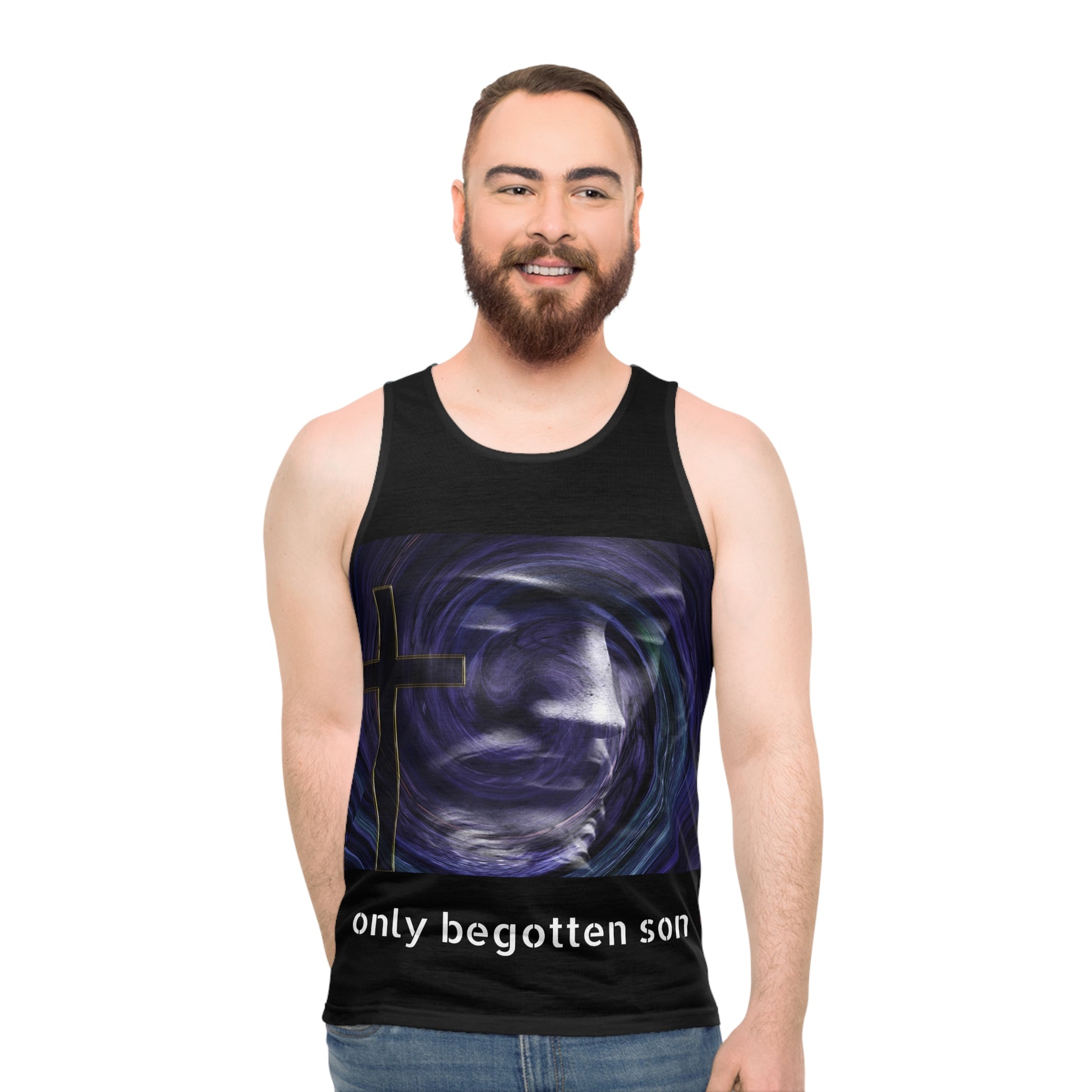 Only begotten son   Unisex Tank Top (AOP) (9222477414719)