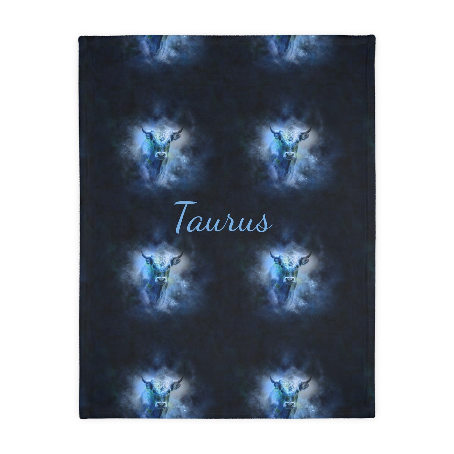 Taurus                 Velveteen Minky Blanket (Two-sided print) (8543813927231)