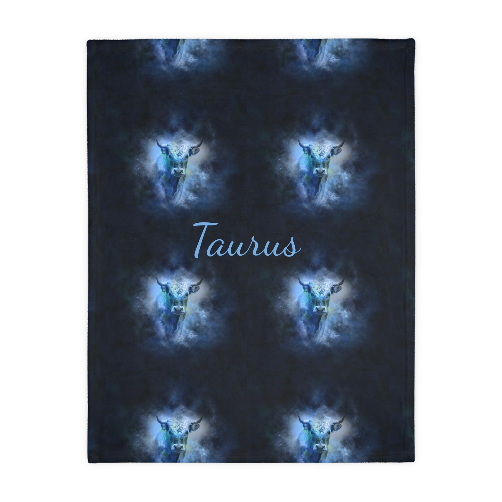 Taurus                 Velveteen Minky Blanket (Two-sided print) (8543813927231)