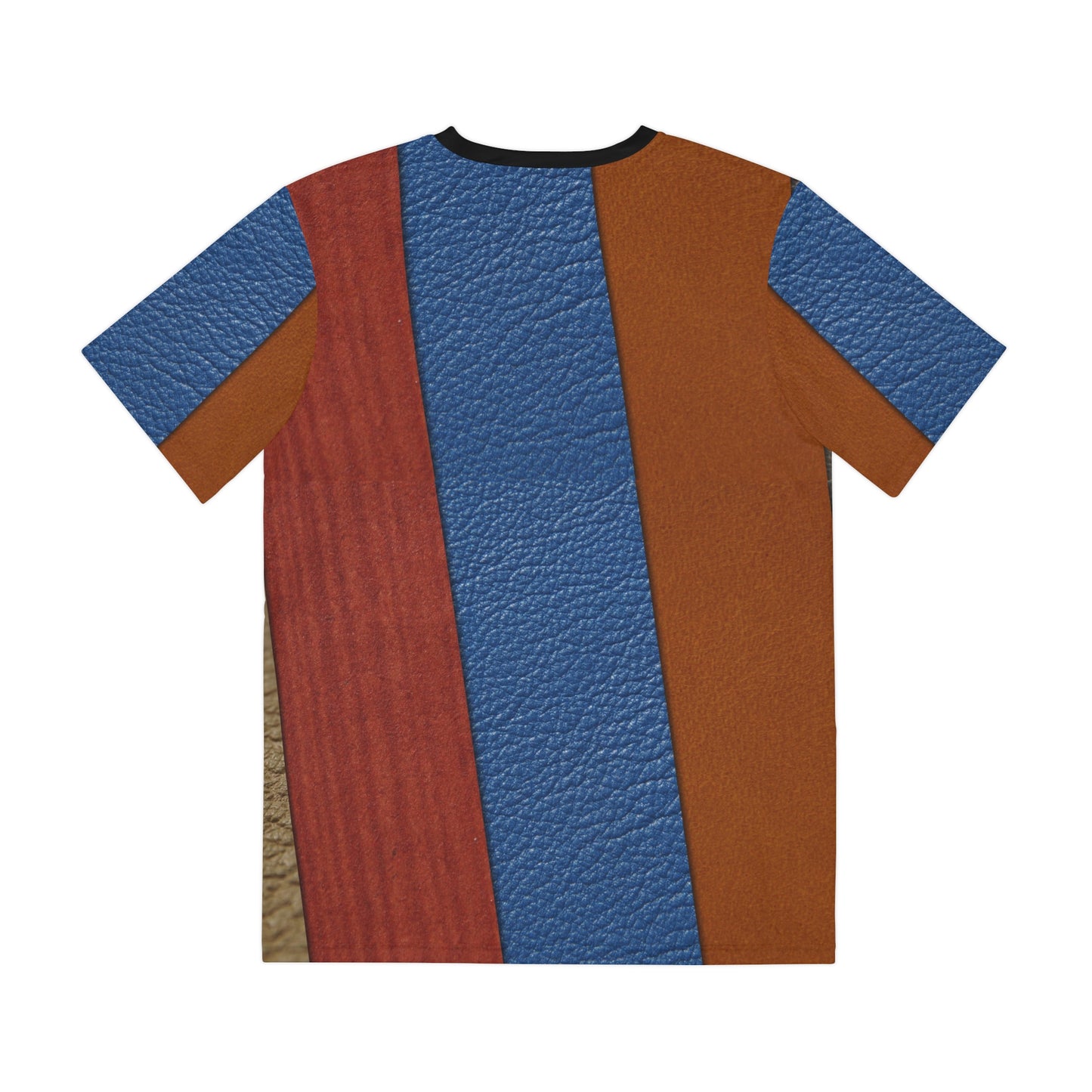 Leather look stripes   Men's Polyester Tee (AOP) (8562422055231)