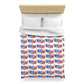 America in flag     Microfiber Duvet Cover (8542018994495)
