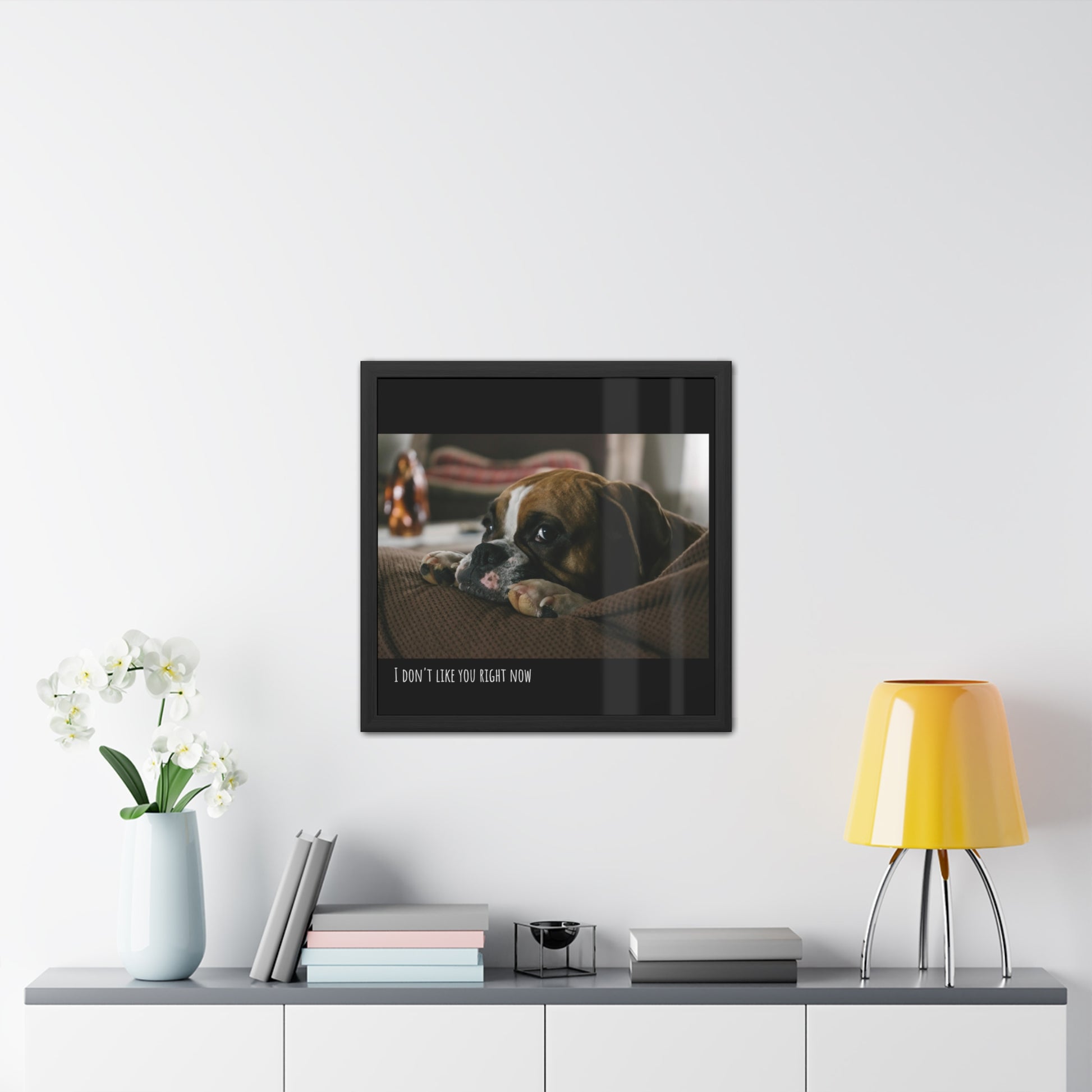 I don't like you     Framed Poster, Horizontal (8543787581759)