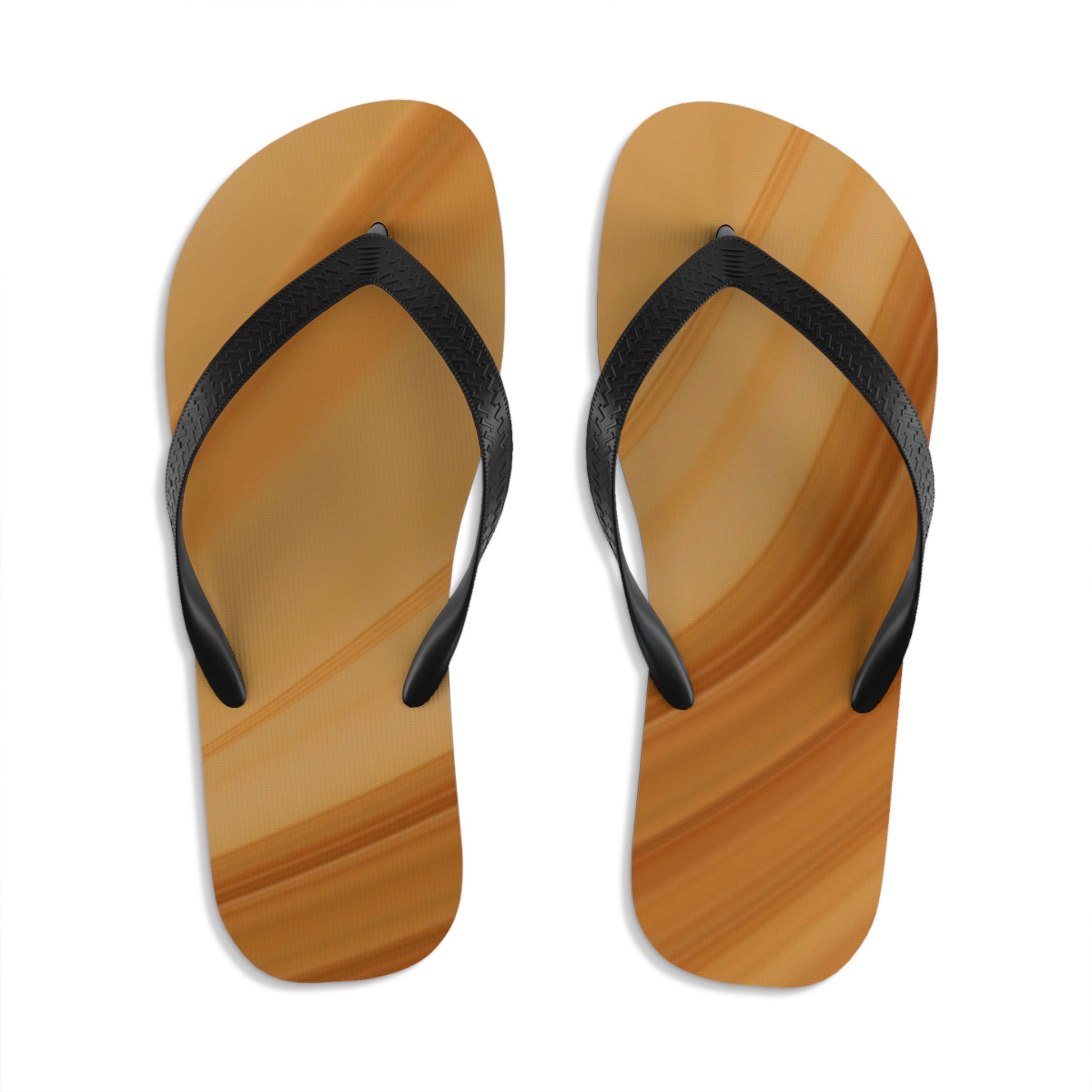 wood grain   Unisex Flip-Flops (8540460548415)