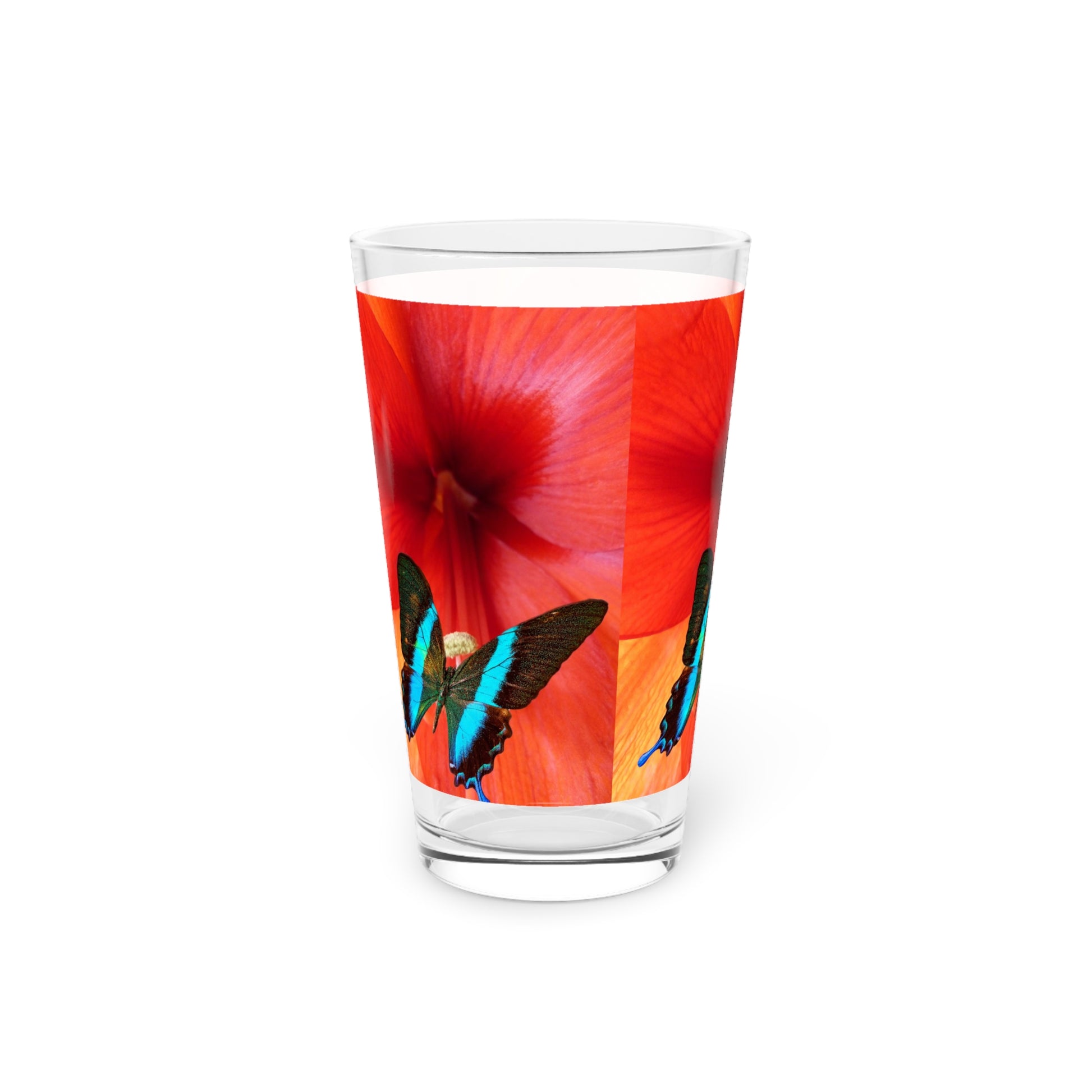 Butterfly             Pint Glass, 16oz (8543736758591)