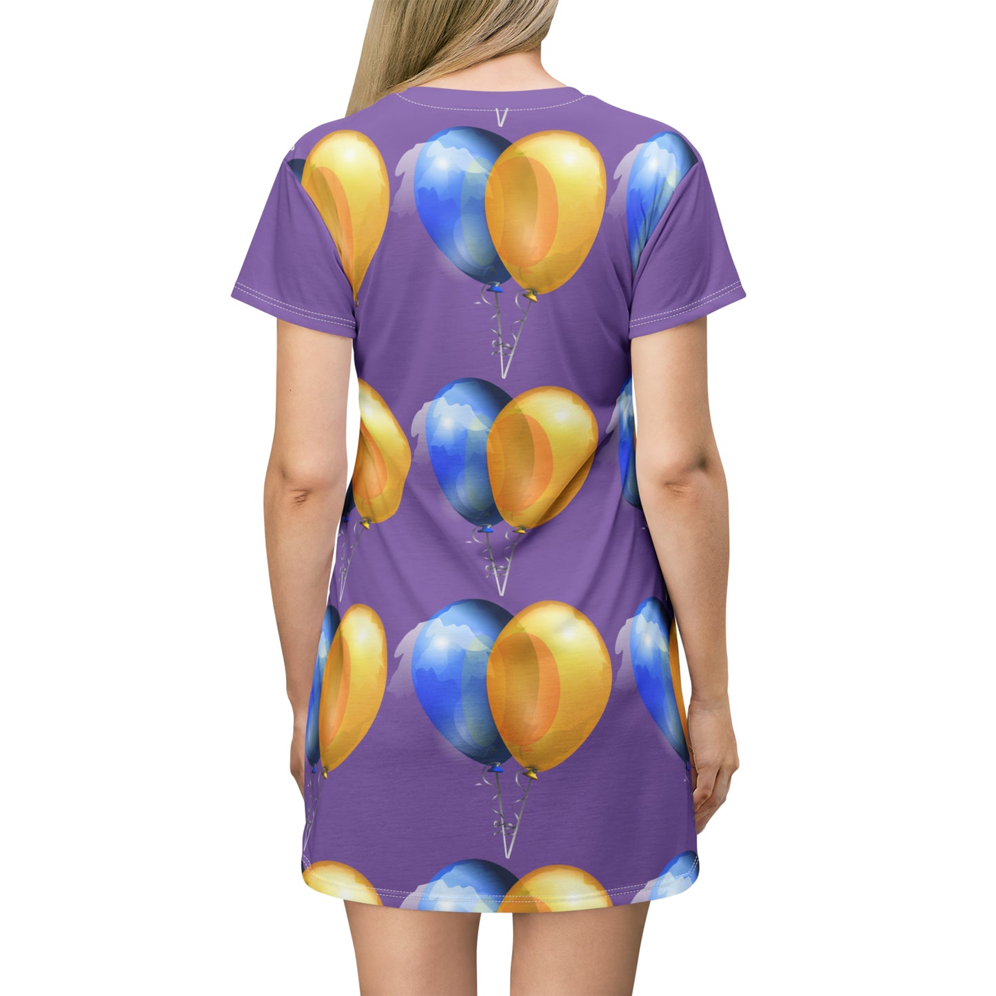 Balloms  All Over Print T-Shirt Dress (8540580512063)