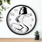 Graphic girl    Wall clock (8543731974463)