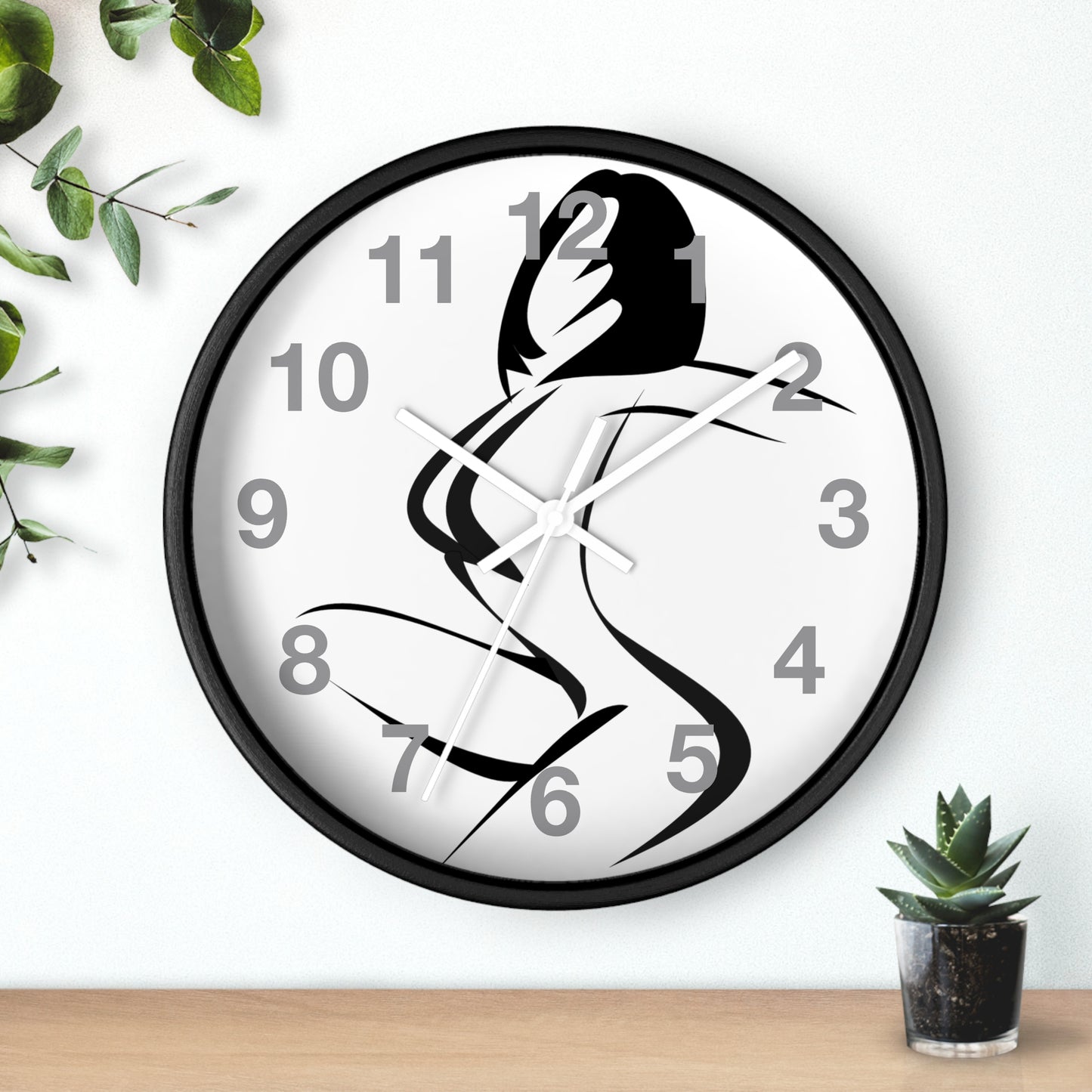Graphic girl    Wall clock (8543731974463)