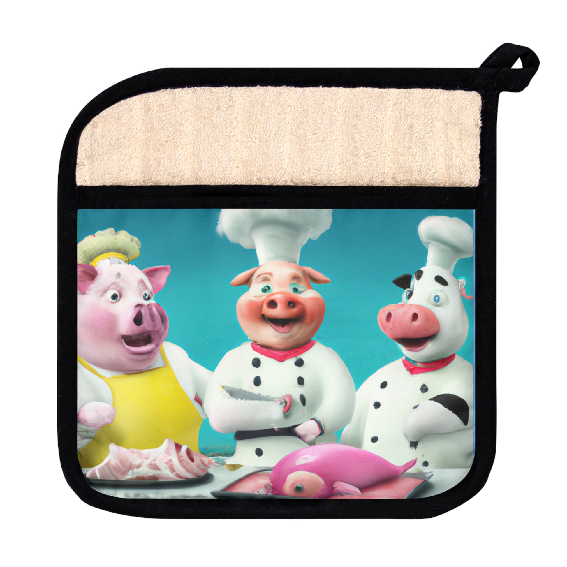 3 Chefs    Pot Holder with Pocket (8543796101439)