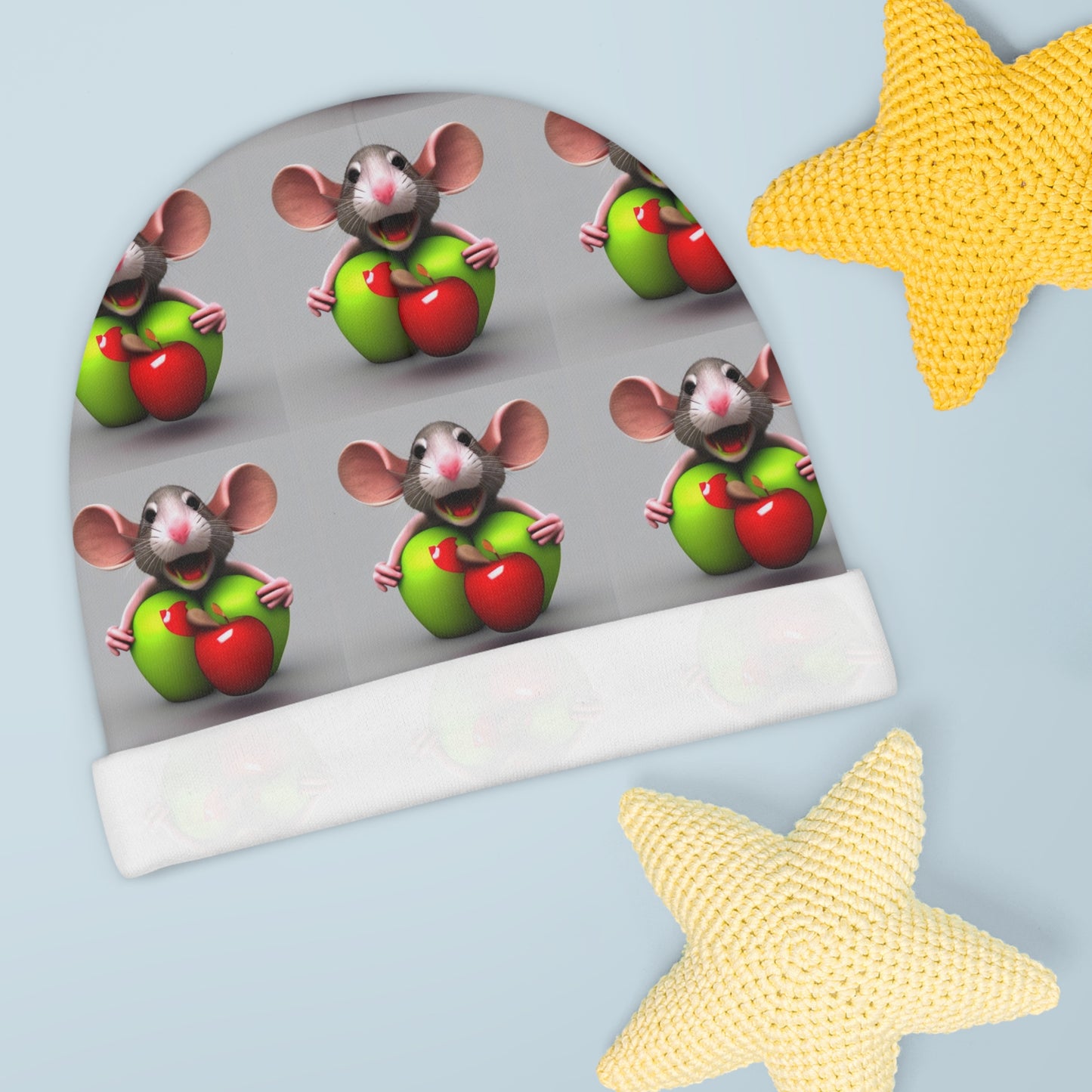 Happy mouse -Baby Beanie (8196392321343)