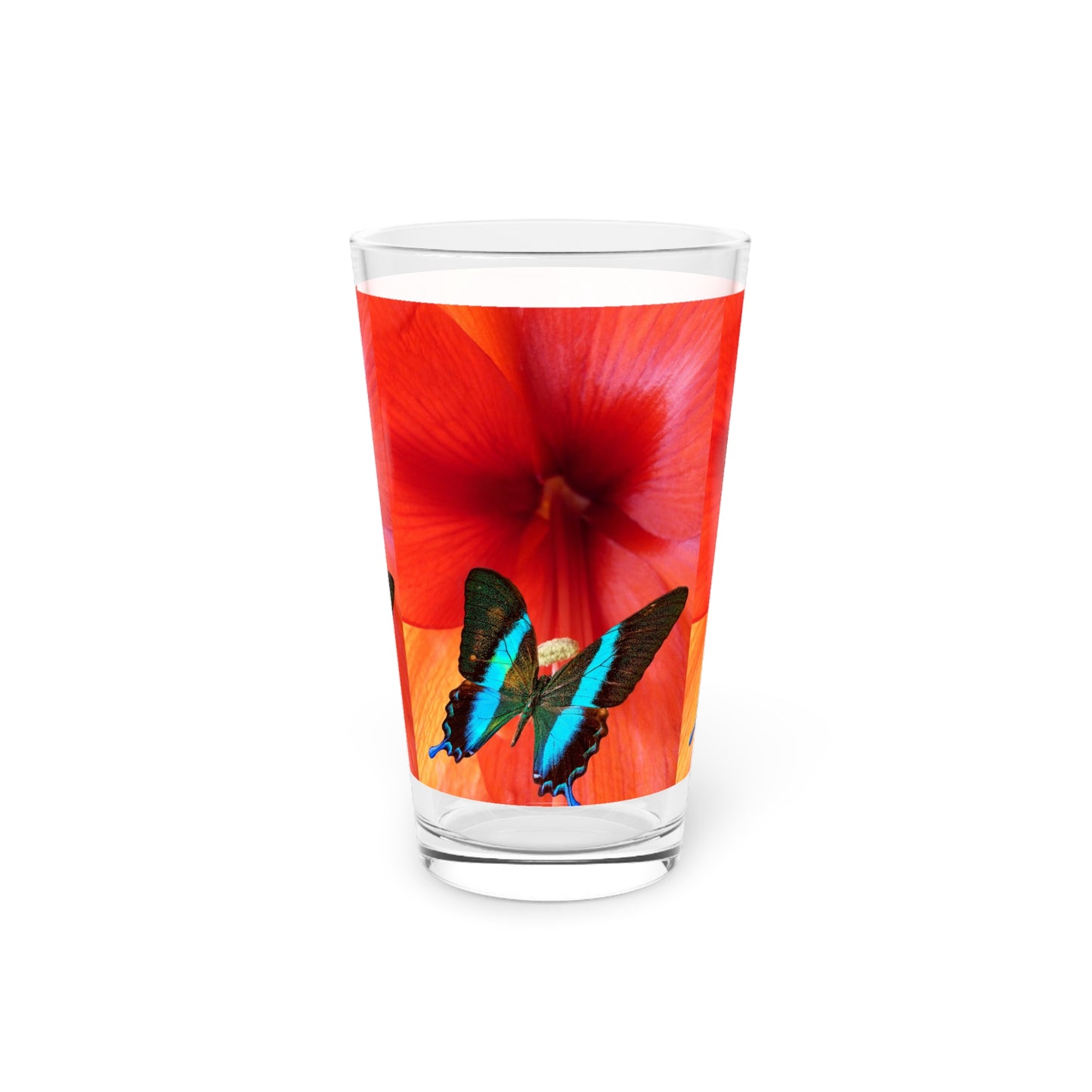 Butterfly             Pint Glass, 16oz (8543736758591)