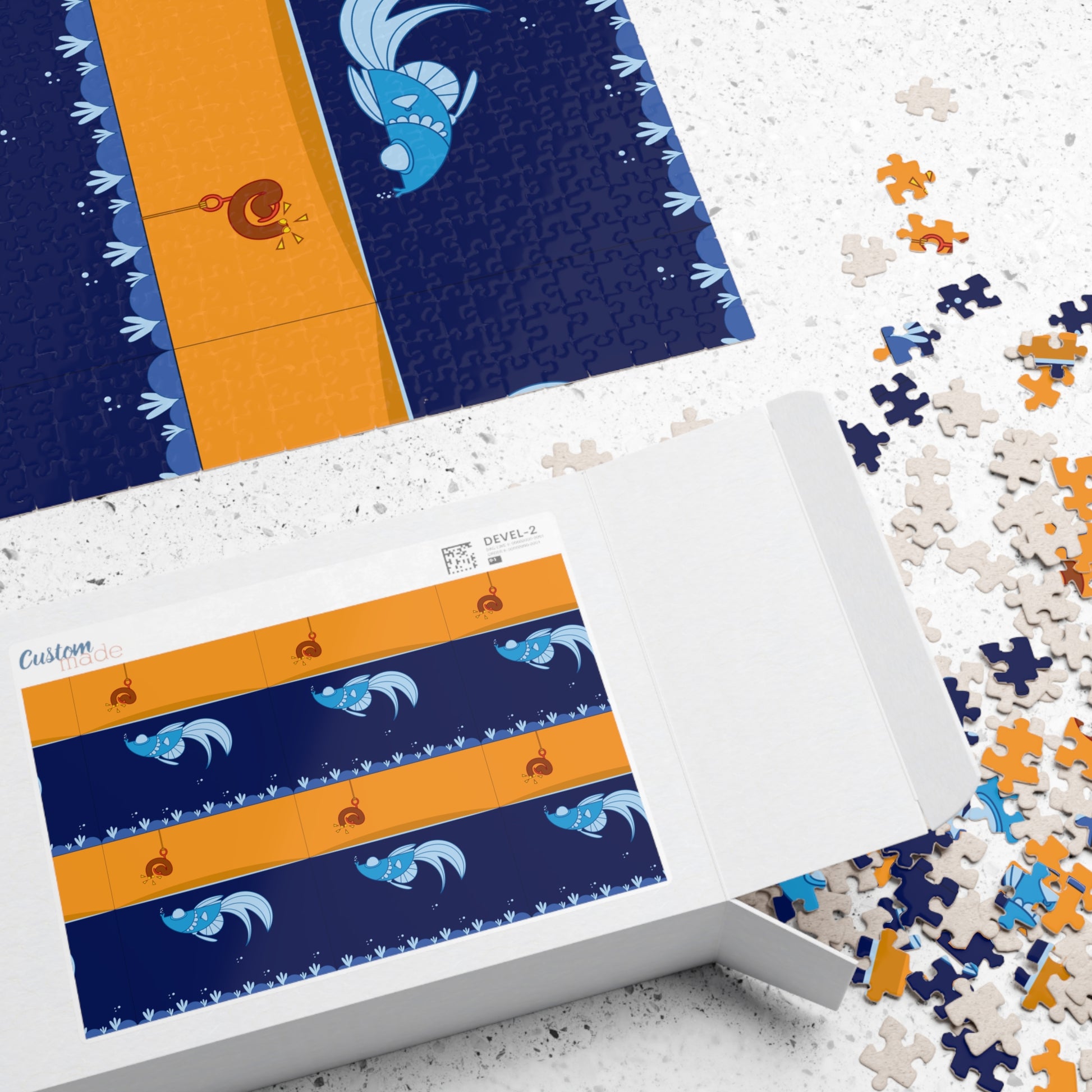 Worm on a hook     Puzzle (110, 252, 500, 1014-piece) (8542039081279)