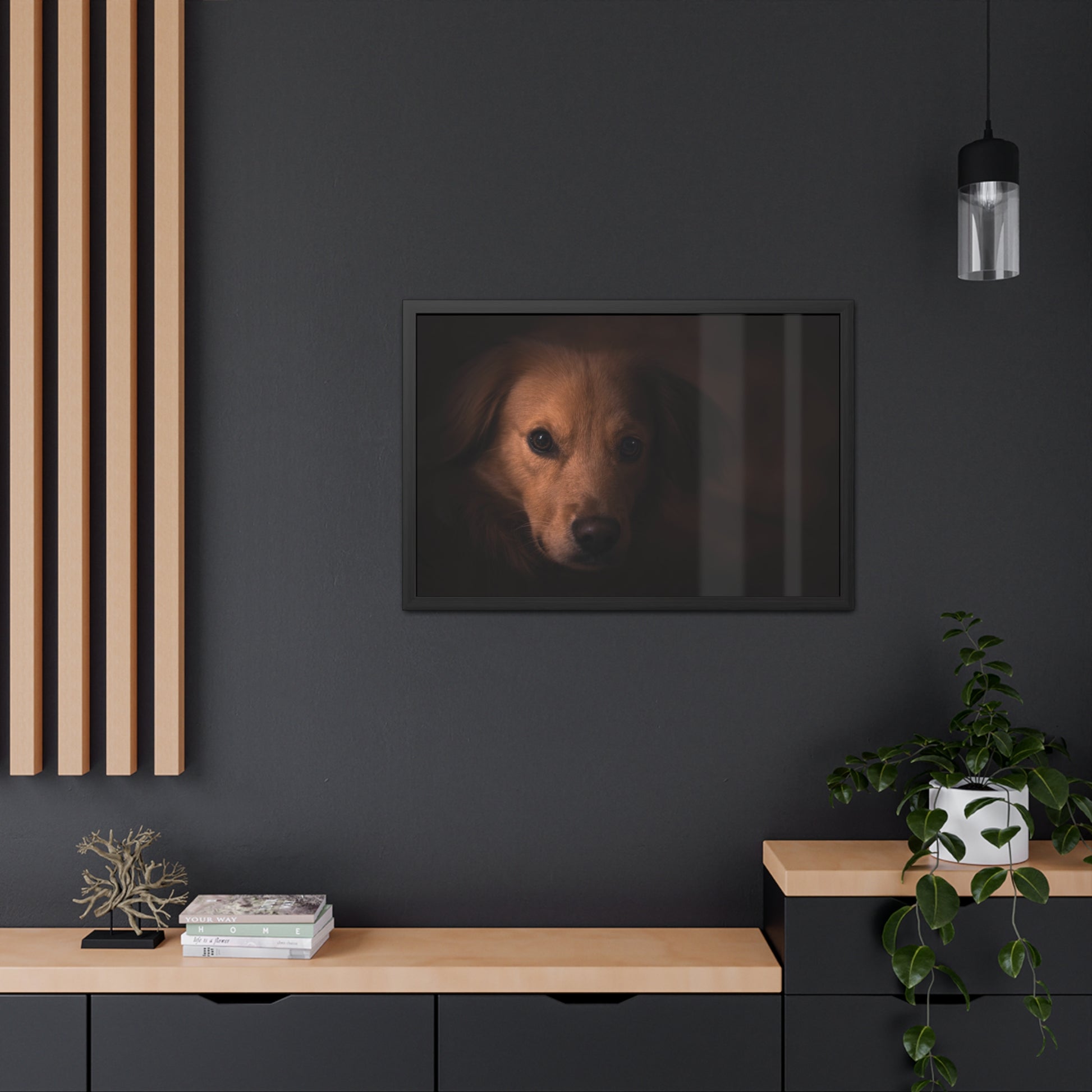 One eye dog    Framed Poster, Horizontal (8543794299199)
