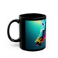 Colorfull horse -11oz Black Mug (8218108231999)