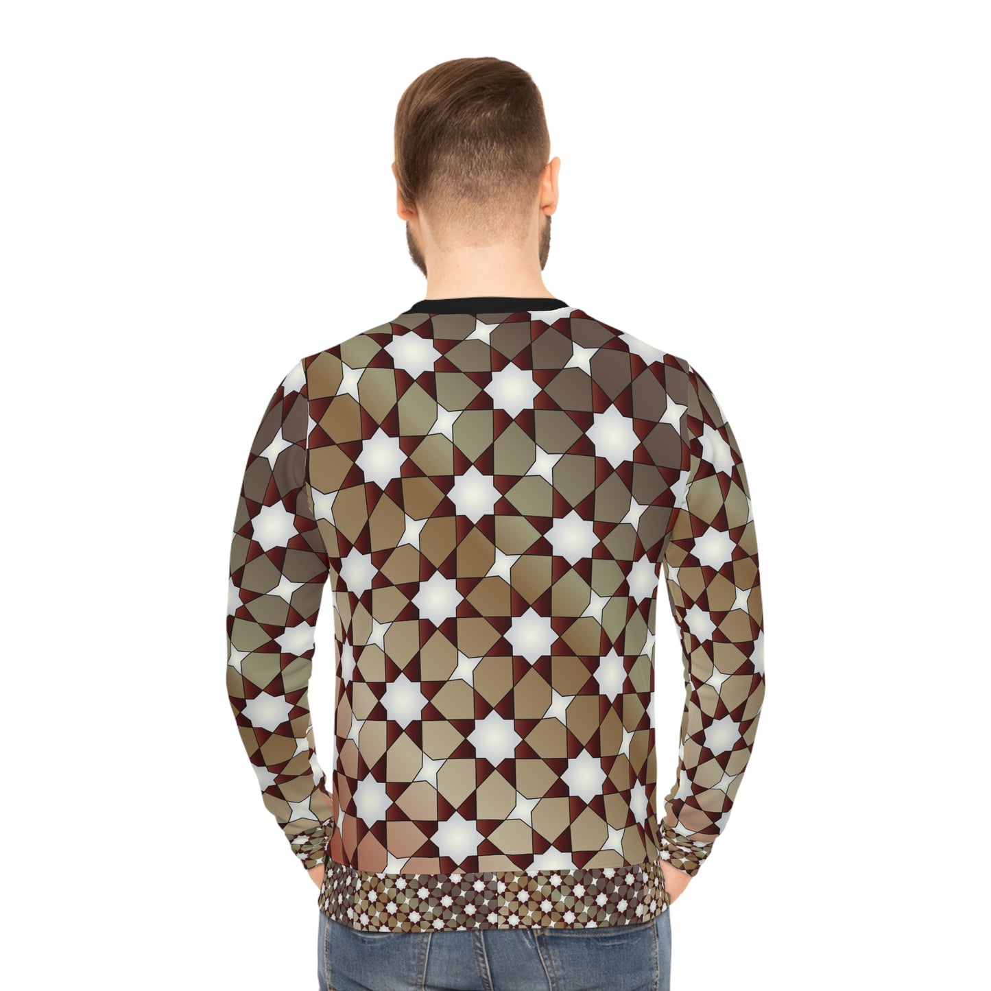 Star Burst  Lightweight Sweatshirt (AOP) (8504130240831)