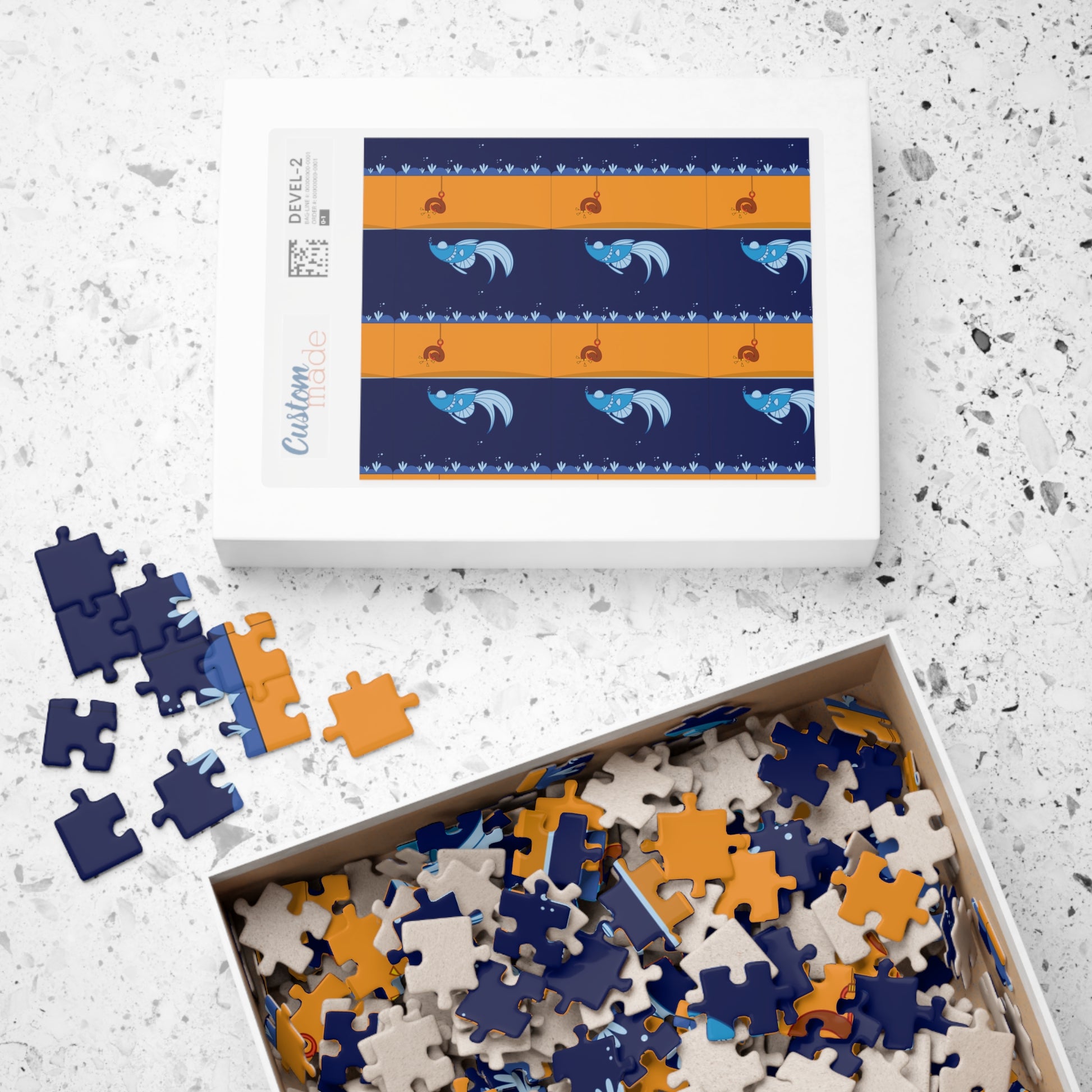 Worm on a hook     Puzzle (110, 252, 500, 1014-piece) (8542039081279)