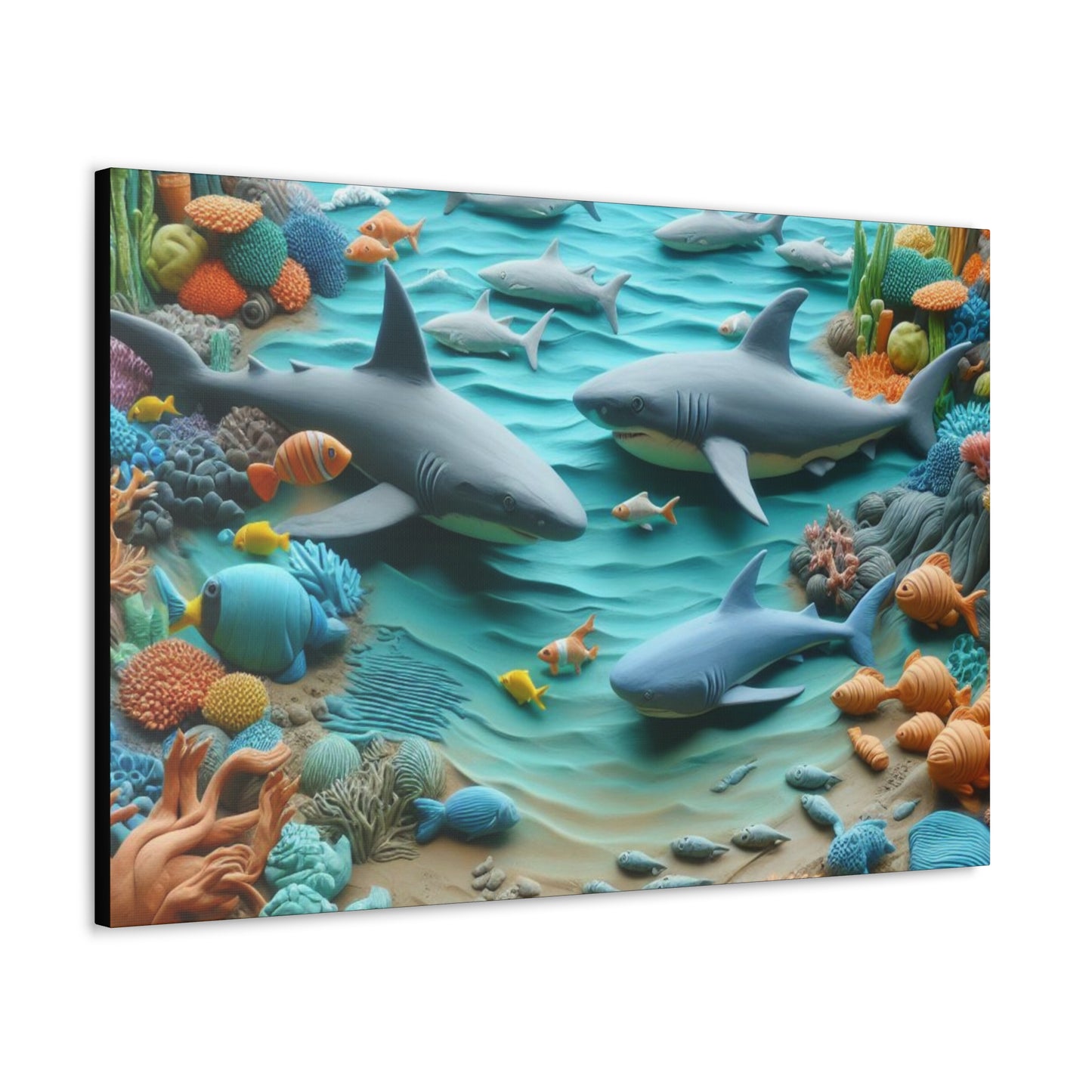Canvas Gallery Wraps Ocean Clay Art Wall Decor (9726600708415)