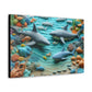 Canvas Gallery Wraps Ocean Clay Art Wall Decor (9726600708415)